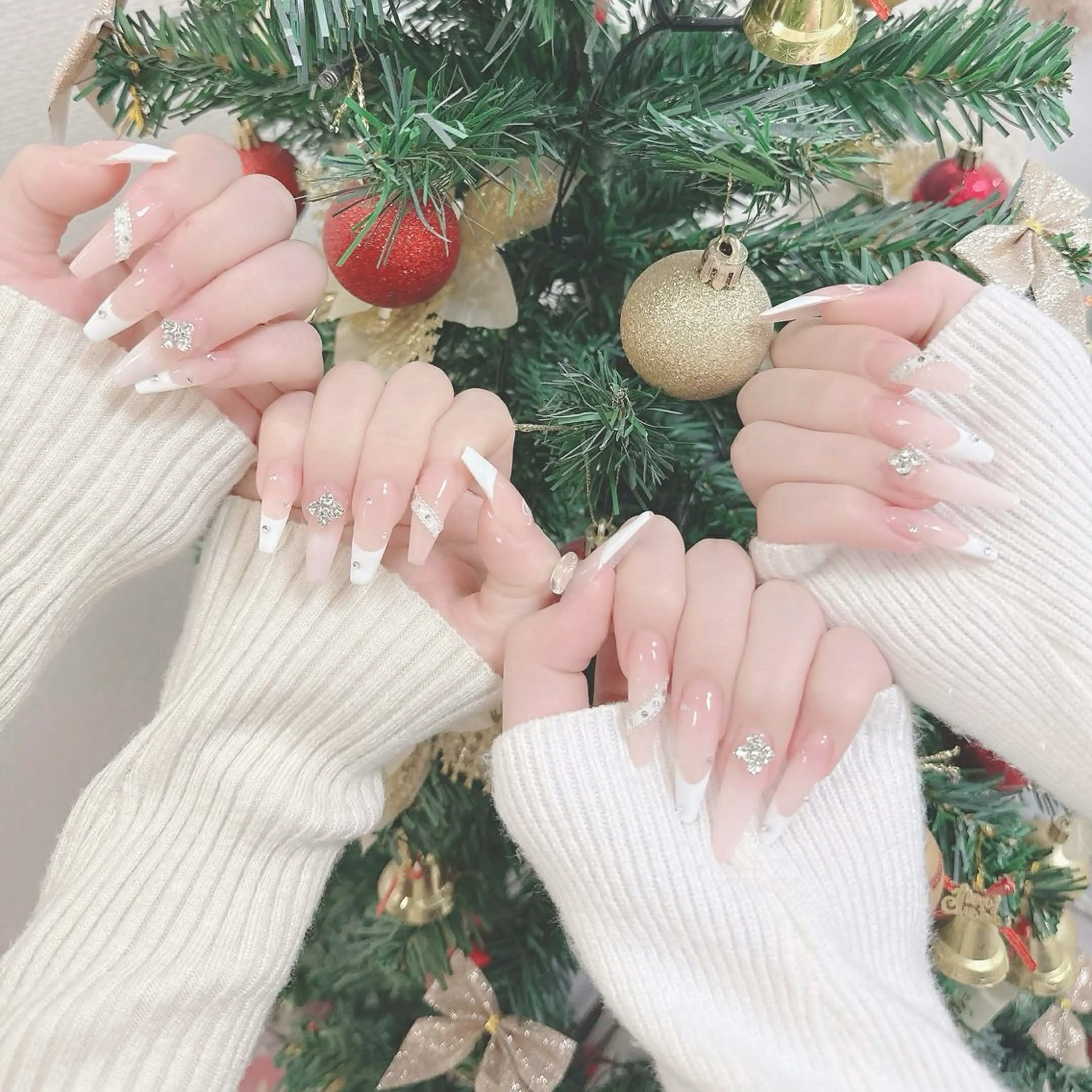 ネイル フットネイル フレンチネイル グラデーション 韓国ネイル ロングネイル ハンドネイル Hani Nail Salonのネイルデザイン