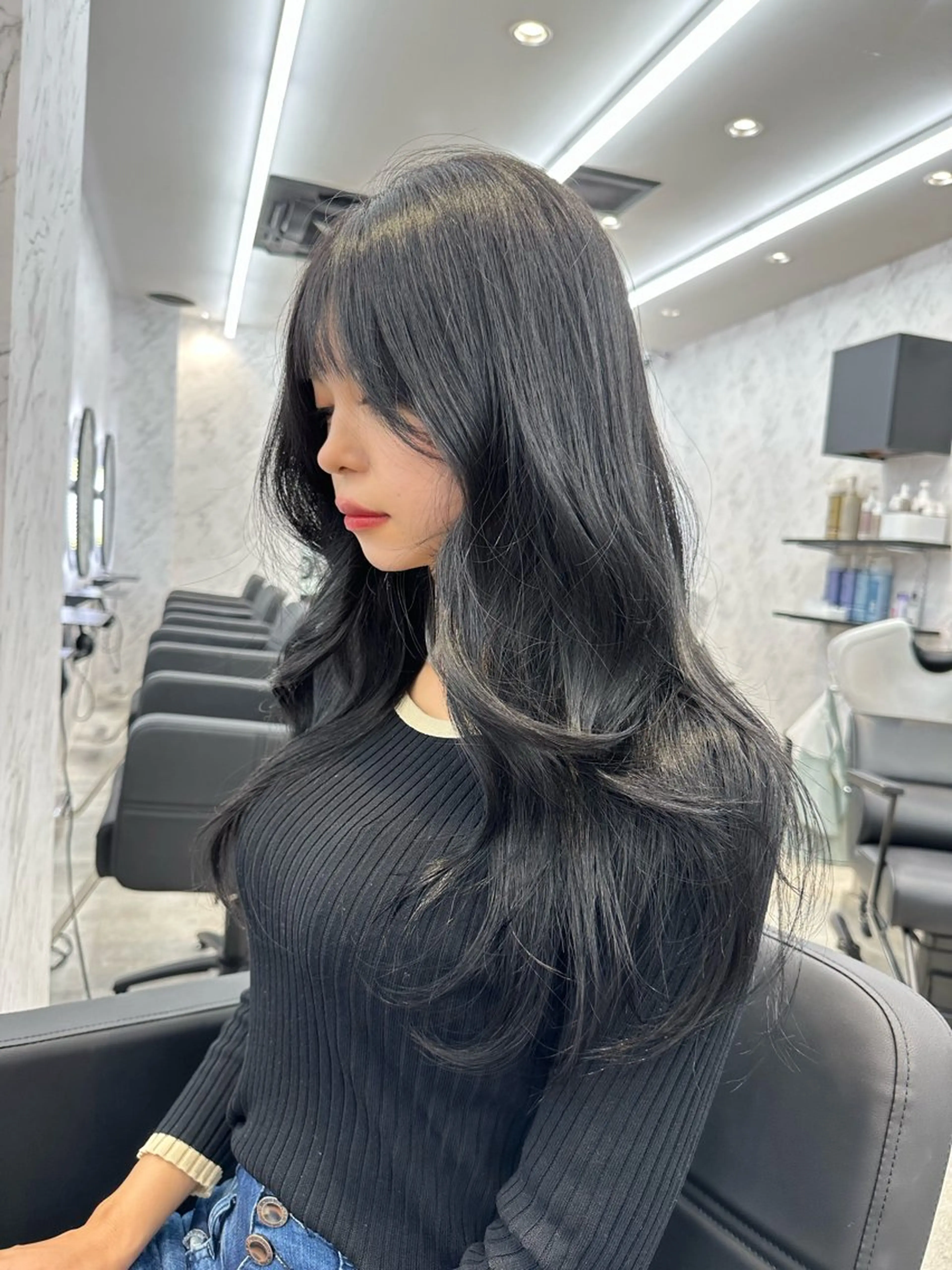 ロング カラー カット ヘアカラー 遠藤沙也加 /レイヤーカットのヘアスタイル