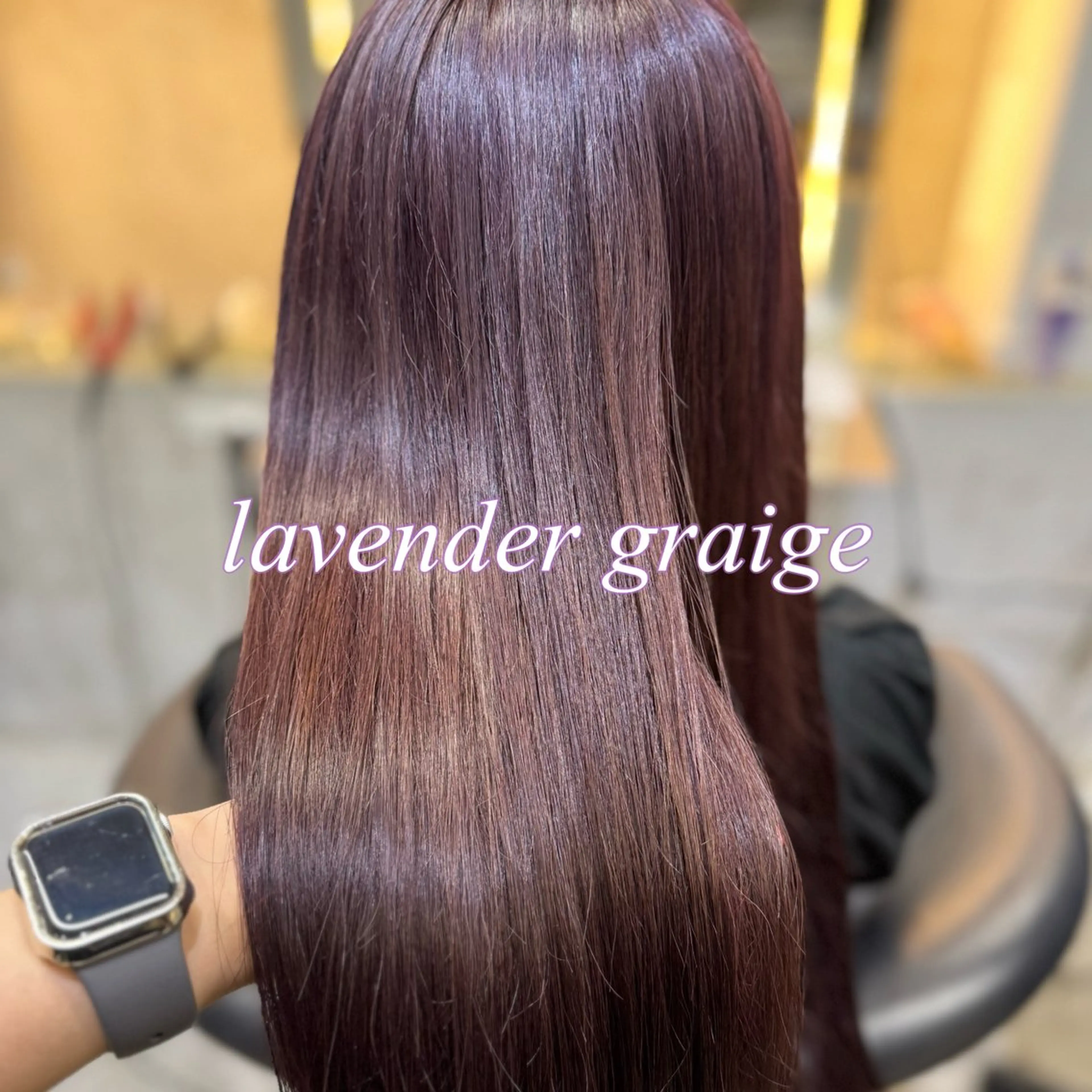 セミロング カラー ケアカラー 透明感カラー カット ヘアカラー トリートメント 韓国レイヤー/髪質 改善🎀ちなみのヘアスタイル