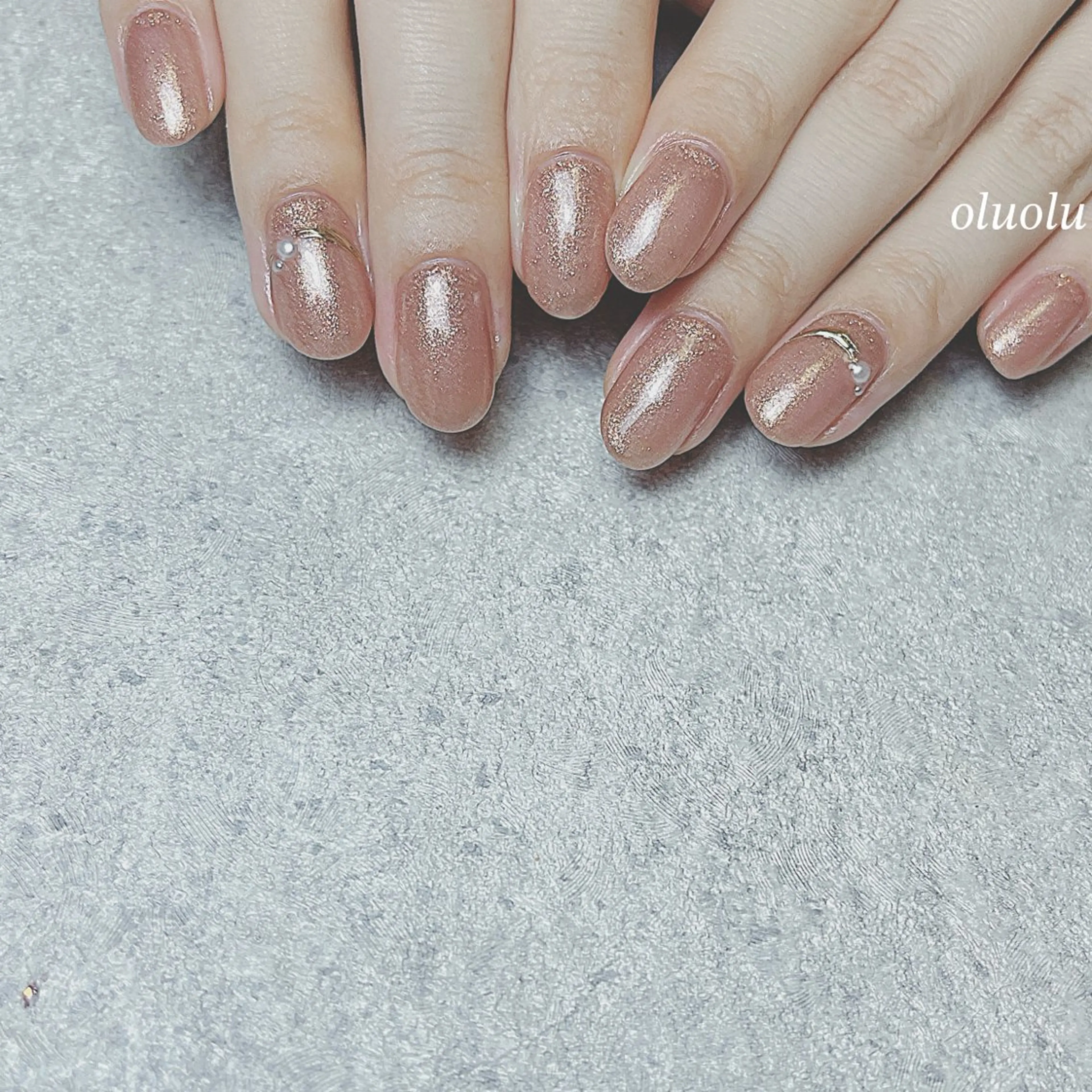 ネイル アートネイル フットネイル ミラーネイル オフィスネイル シンプルネイル 大村 紬華のネイルデザイン