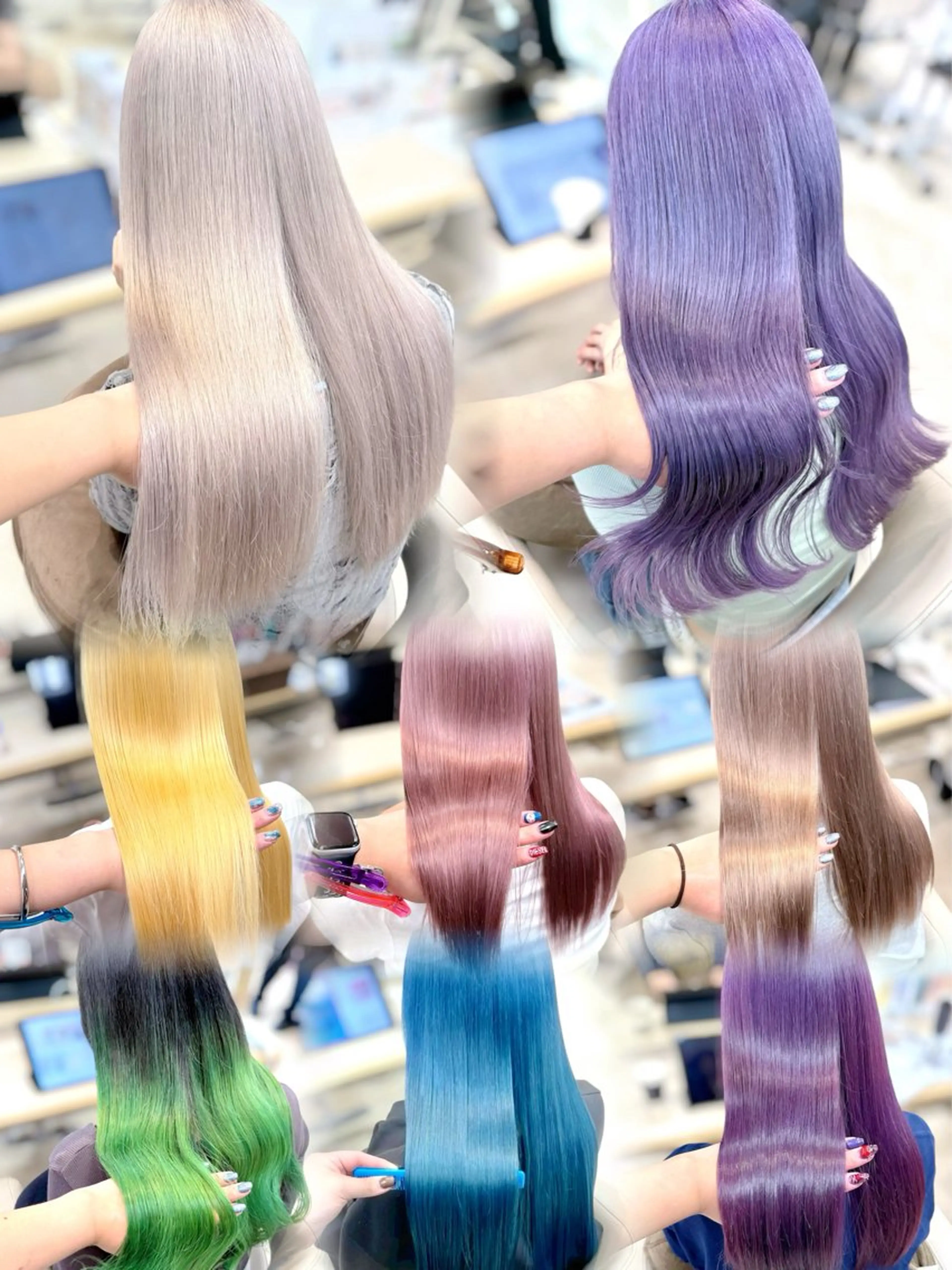 ロング カラー ヘアアレンジ 🍒KIKUCHI KANAE🍒のヘアスタイル