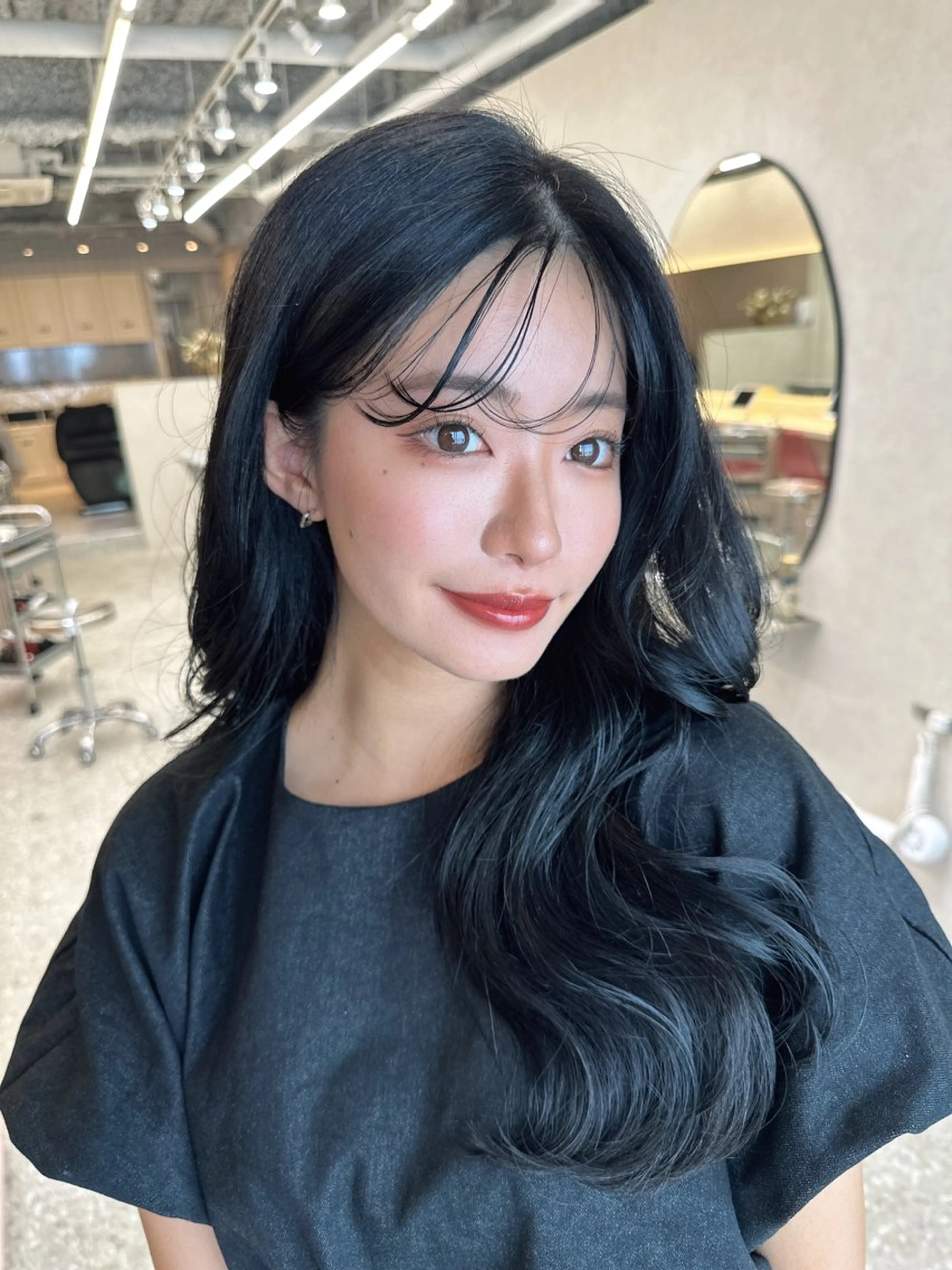 ロング カラー シールエクステ ブリーチ ダブルカラー イヤリングカラー インナーカラー カット ヘアカラー 新宿/韓国風レイヤー エクステ/YUTOのヘアスタイル