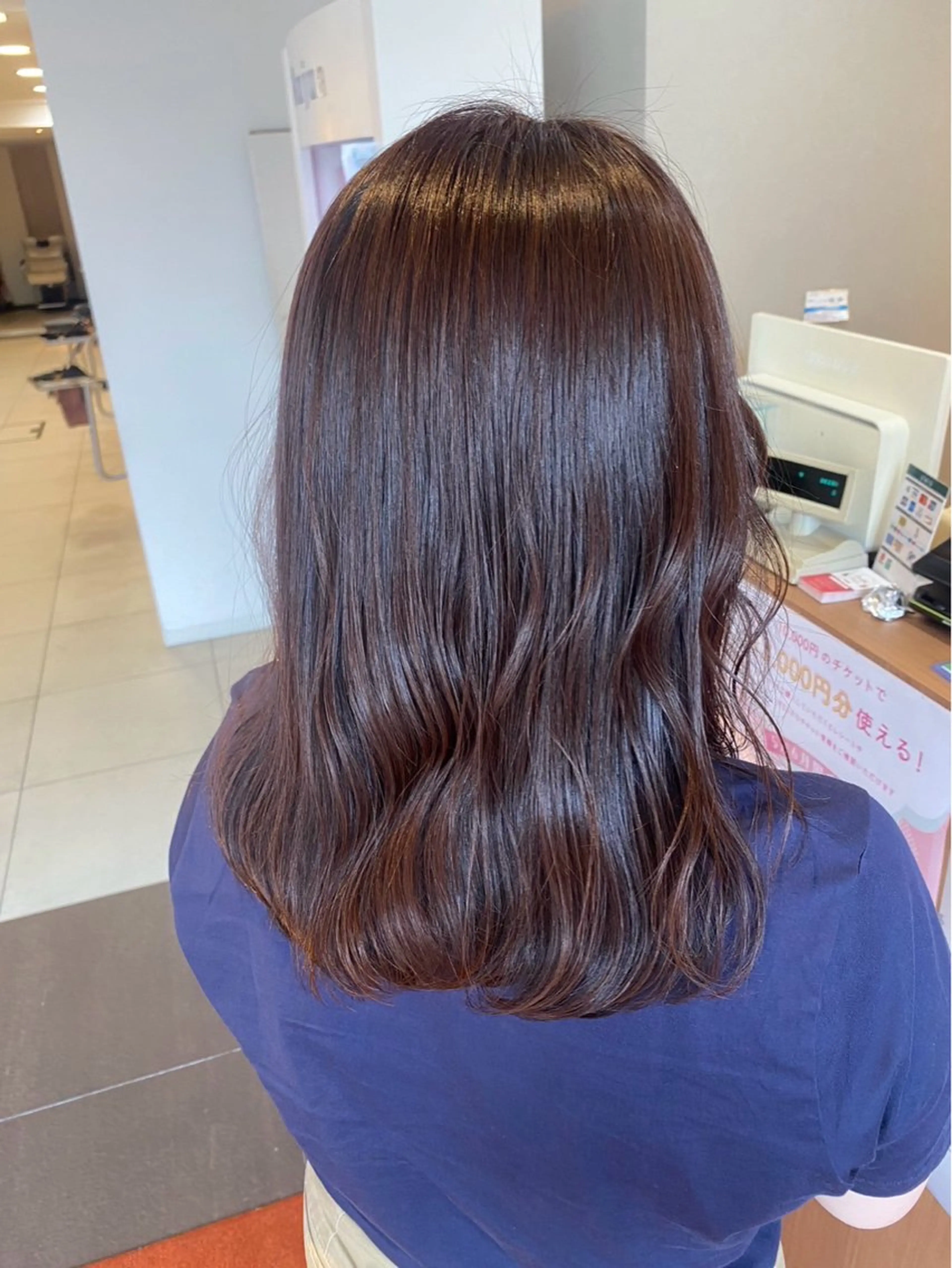 カラー ブリーチ 透明感カラー イルミナカラー ブリーチなしカラー 🍓似合わせカット× パーマ／矢木🍓のヘアスタイル