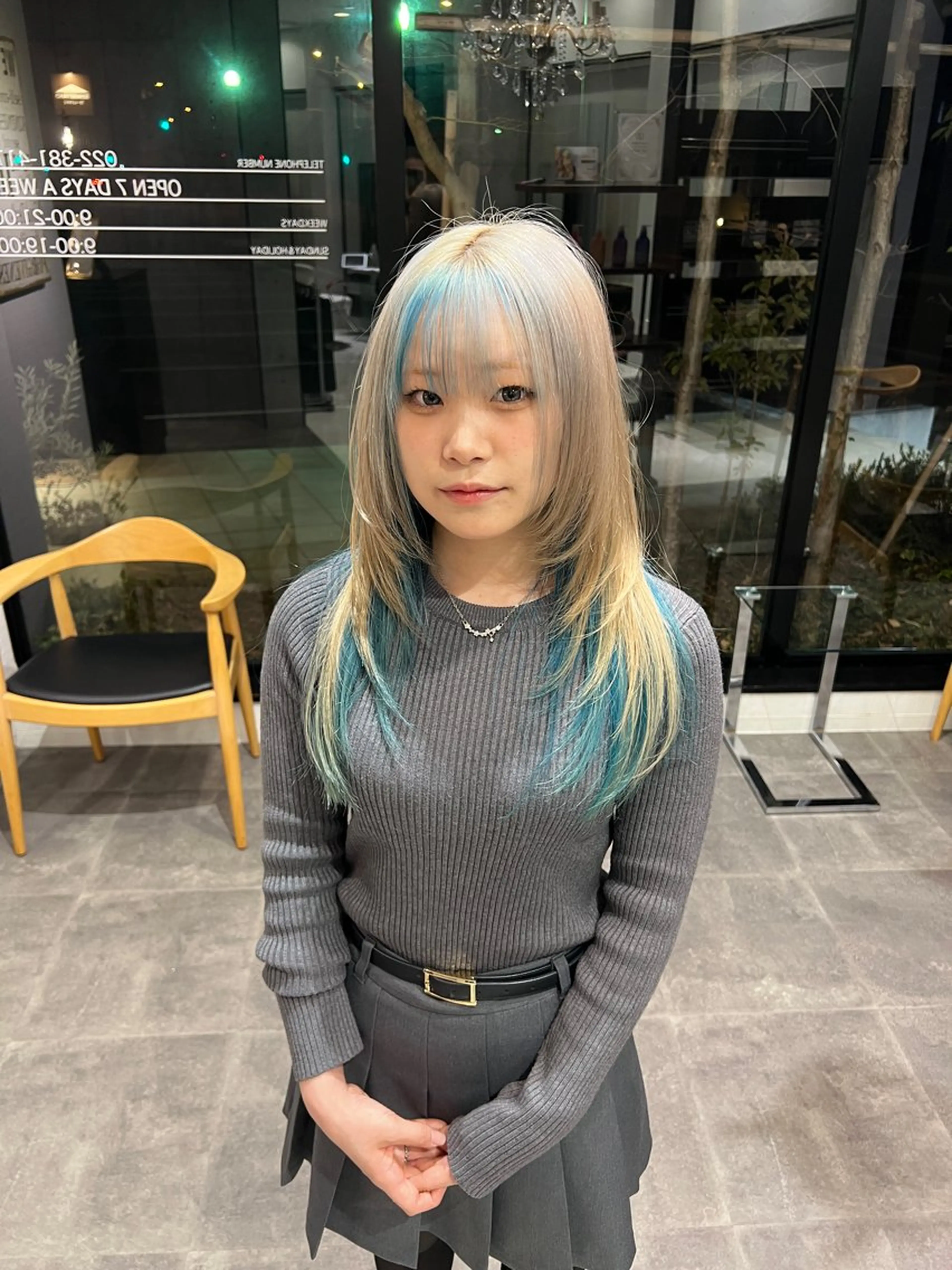 セミロング 大野 智亜里のヘアスタイル