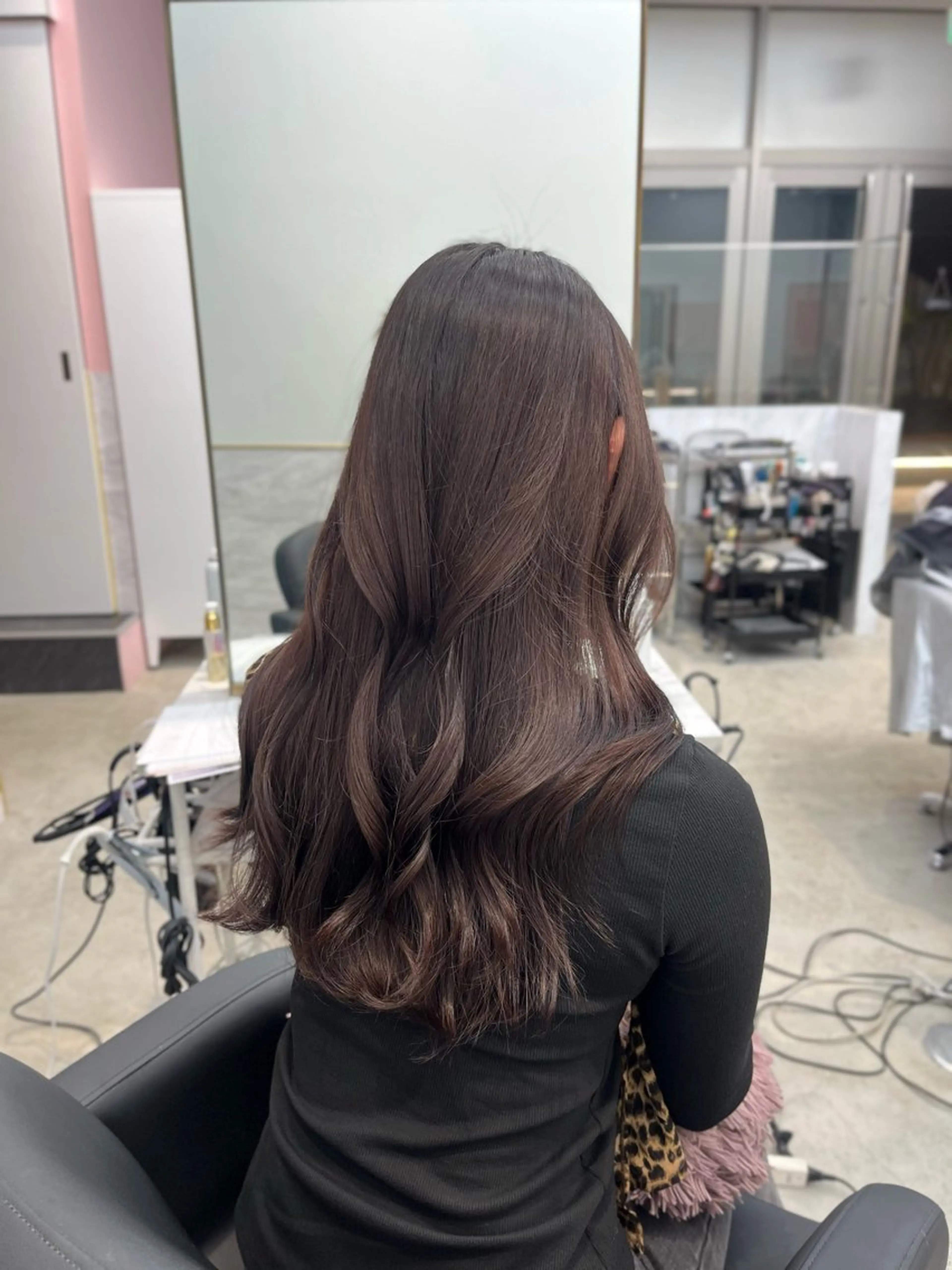 ロング ヘアカラー トリートメント のあ/カットモデル/ 縮毛矯正モデルのヘアスタイル