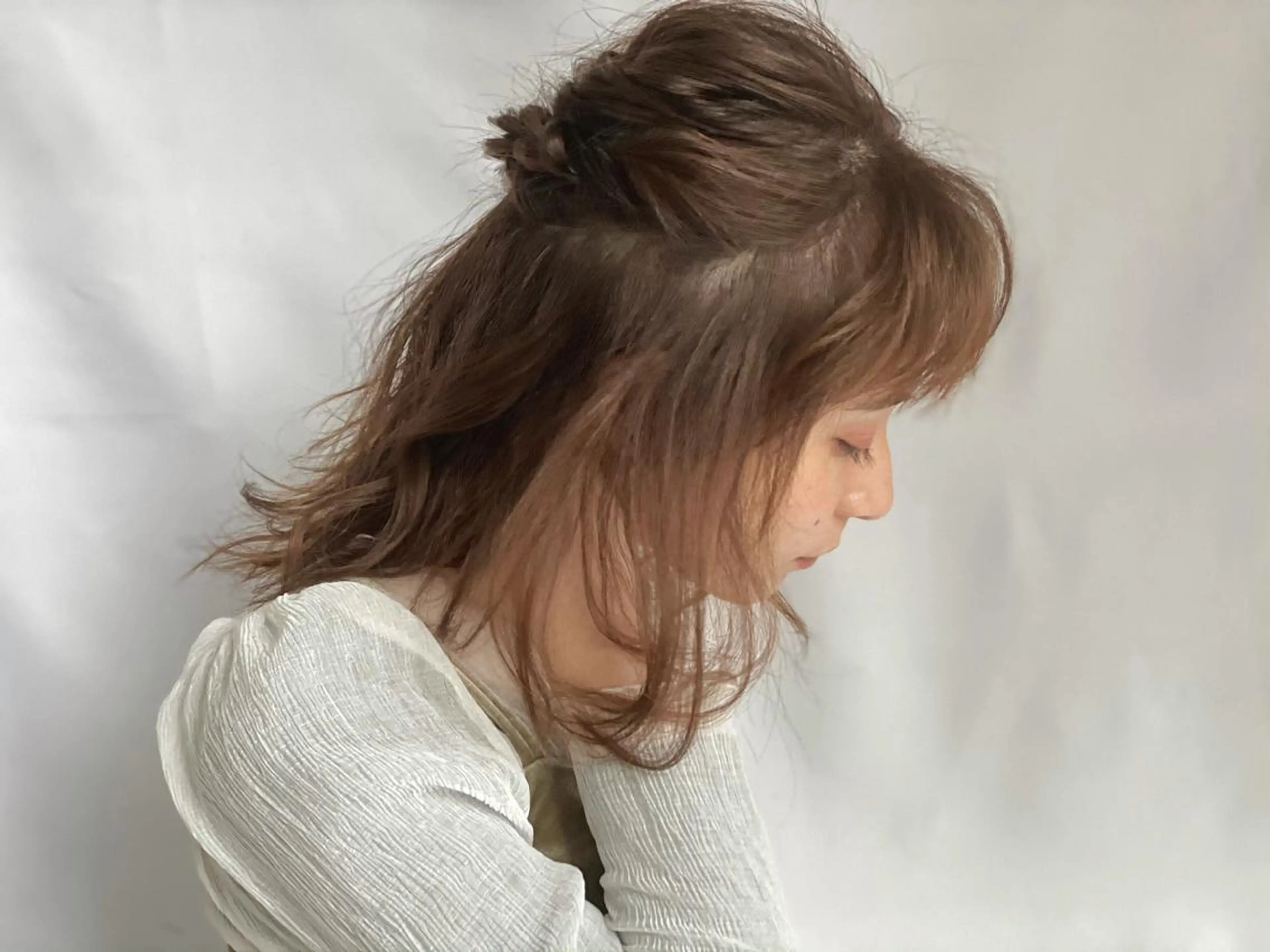 ヘアアレンジ 髪質改善✨️透明感カ ラー✧*。山下さいみのヘアスタイル