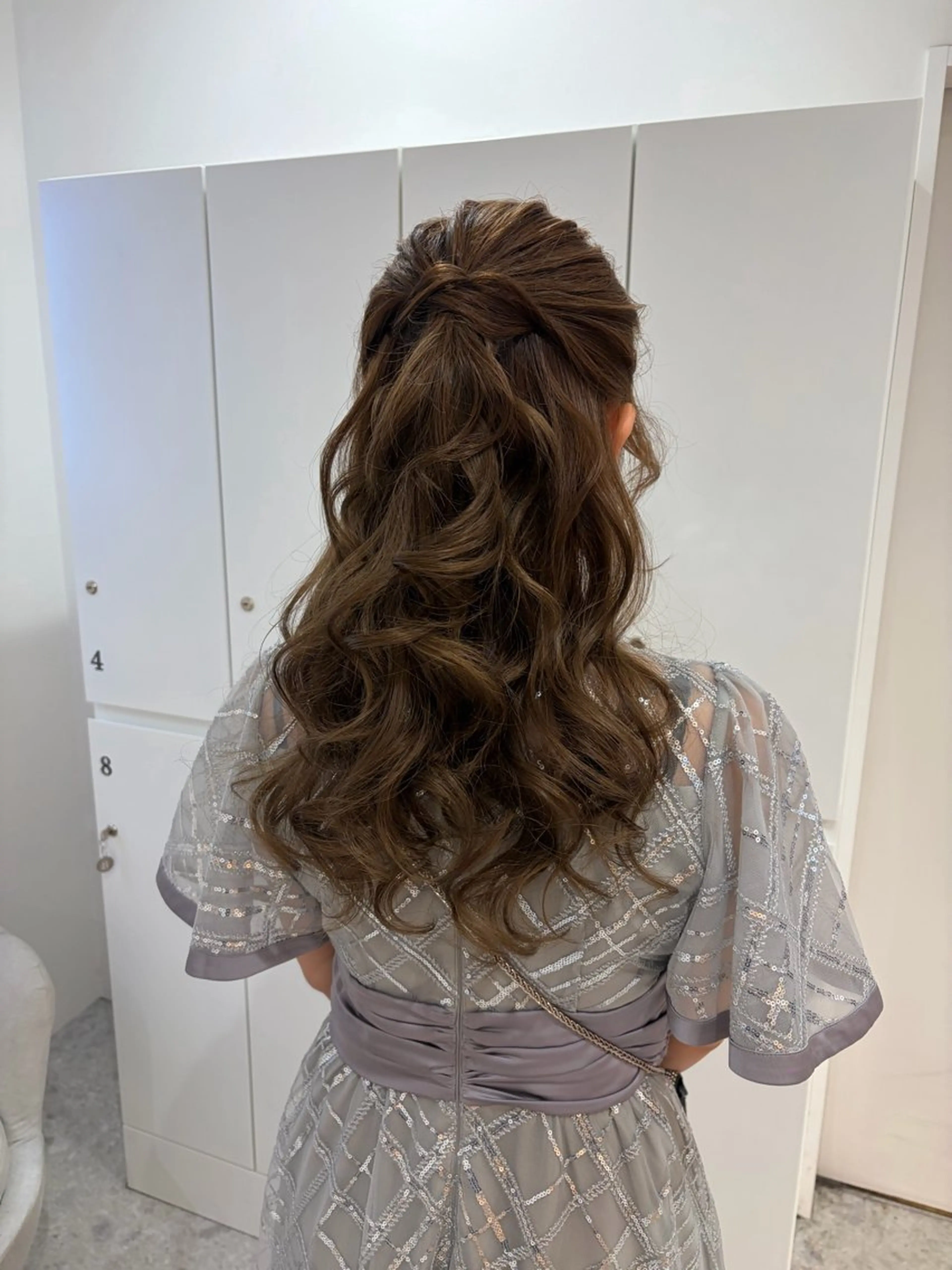 セミロング ヘアアレンジ ヘアセット はるか/ヘアアレンジ カチモリ・ゆるふわのヘアスタイル