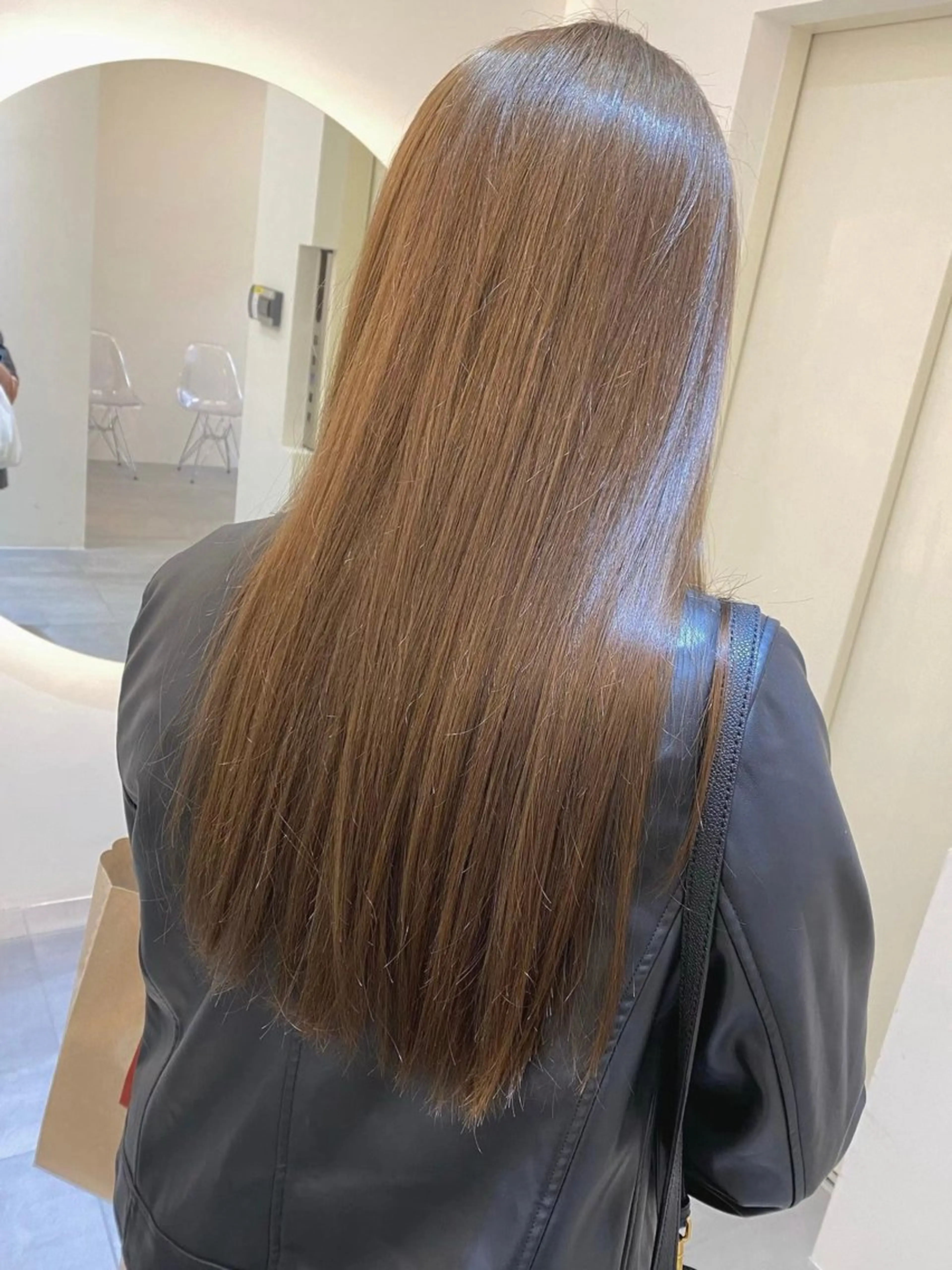 ロング カラー ベージュカラー トリートメント カット ヘアカラー トリートメント nok所属・レイヤー/ベージュ/ どますず🌺のヘアスタイル