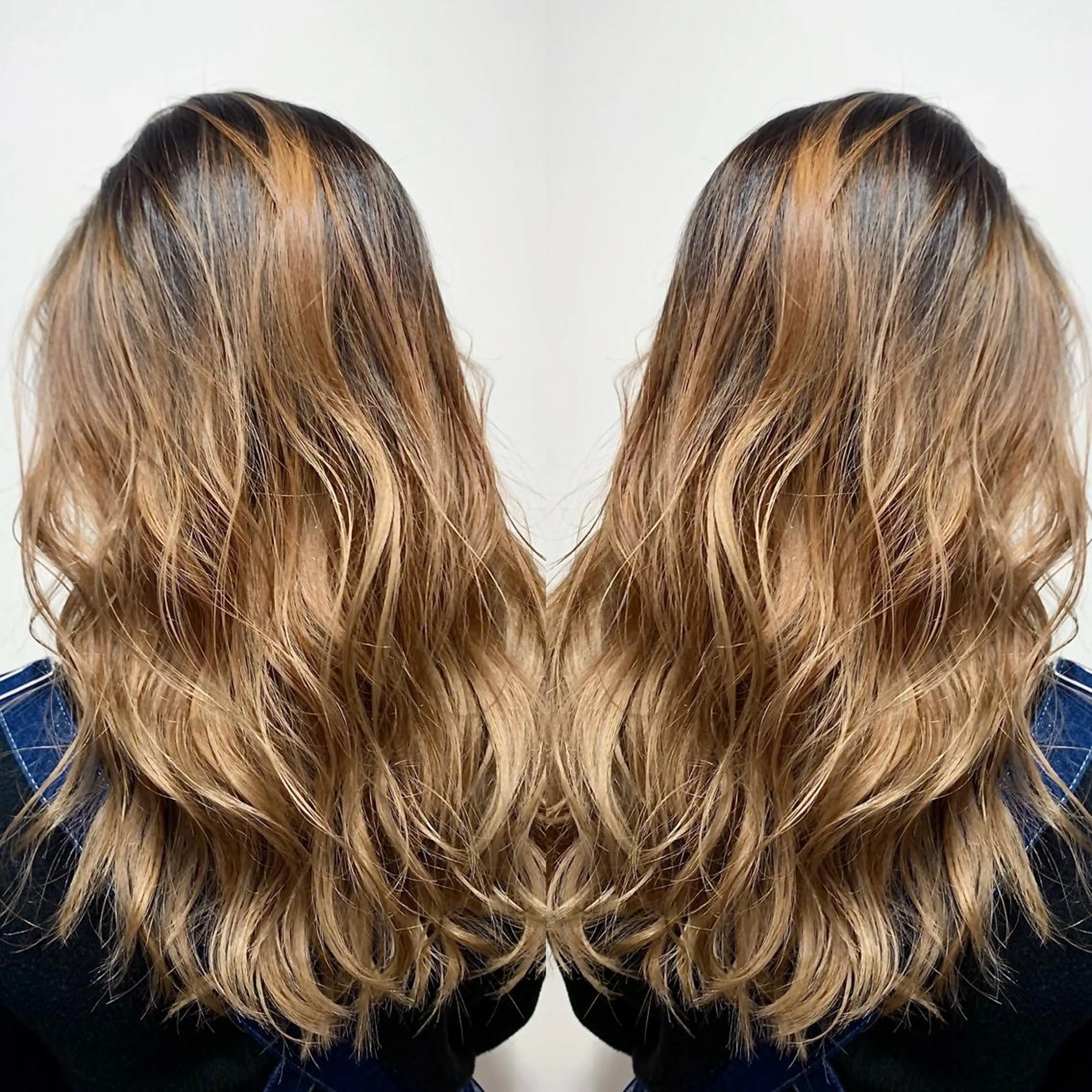 セミロング カラー 岡崎勇人/レイヤー/ 韓国/ケラチンTRのヘアスタイル