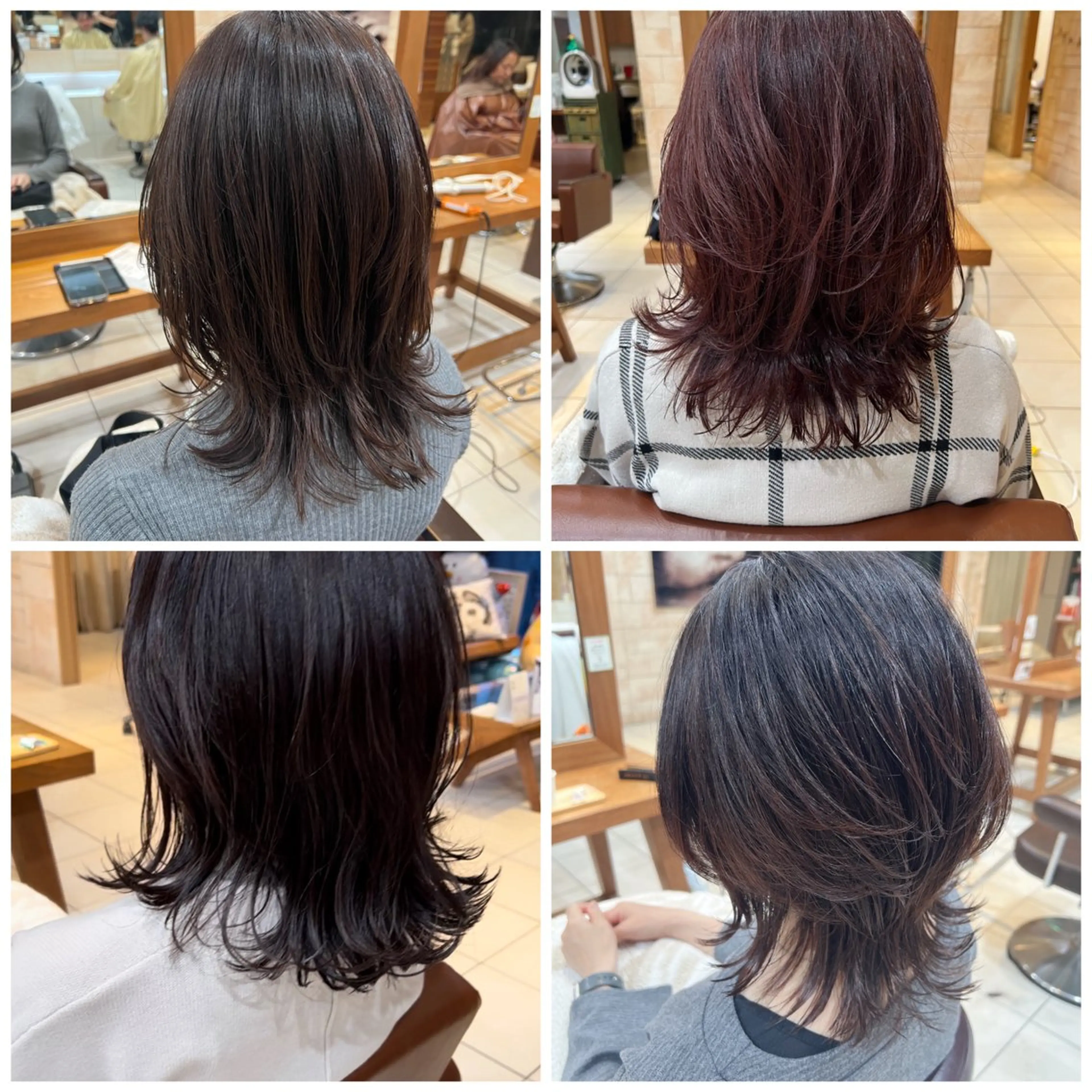 ミディアム くびれヘア ウルフカット 川崎レイヤーカット /江口真正のヘアスタイル