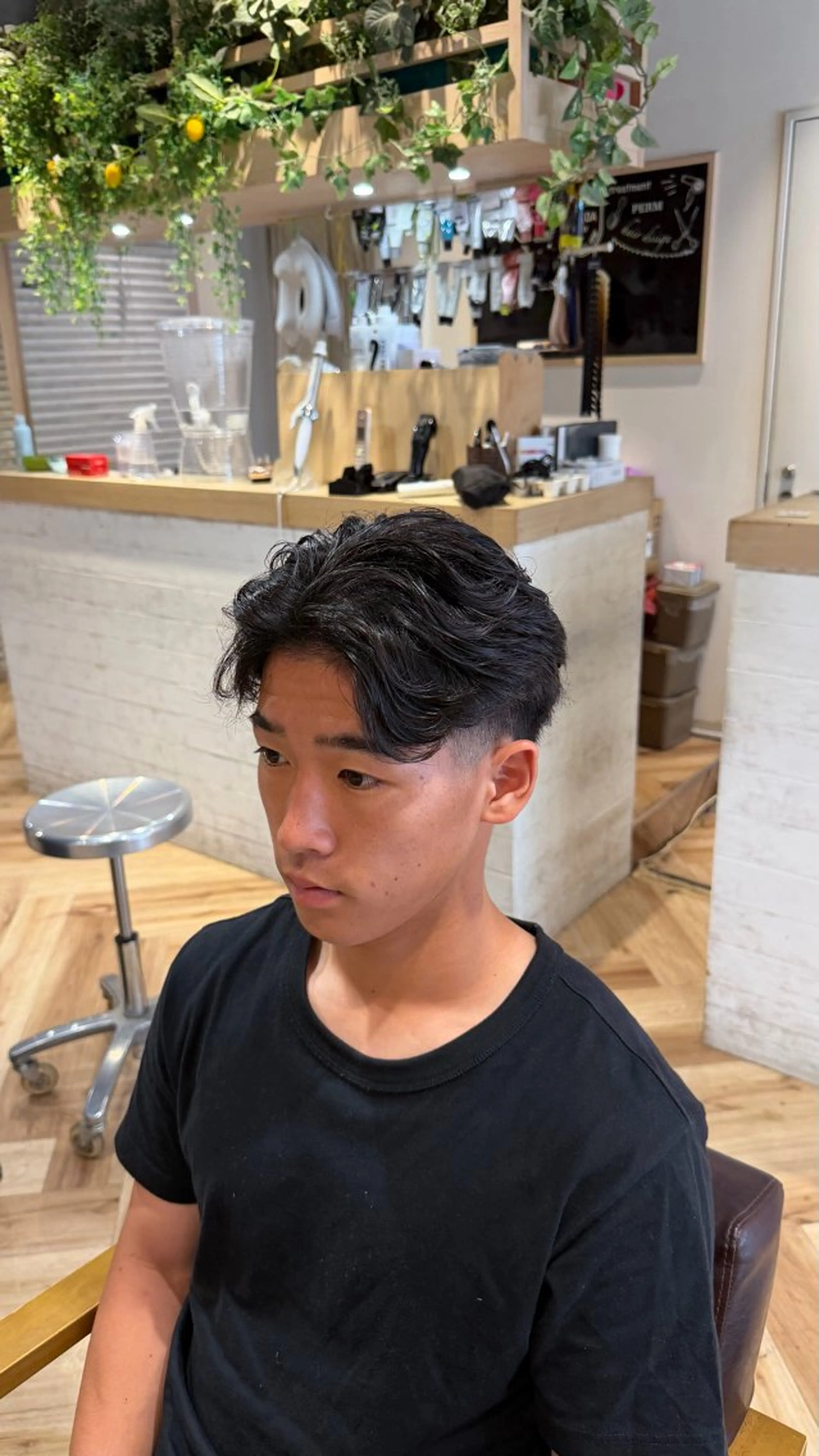 パーマ メンズ カット パーマ 小礒 幸輝のヘアスタイル