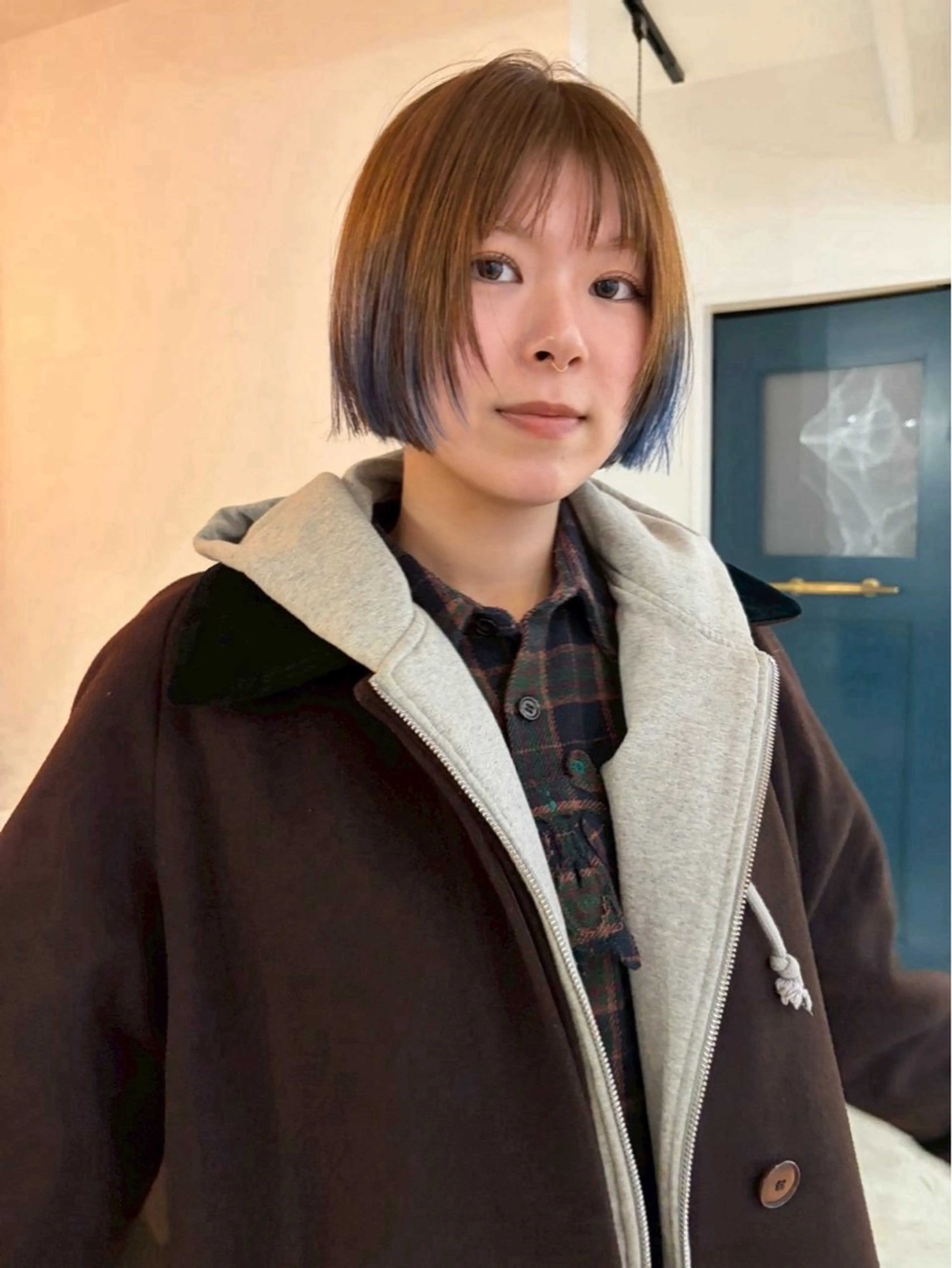 ショート カット ヘアカラー YUUKI/ウルフ .ボブパーマのヘアスタイル