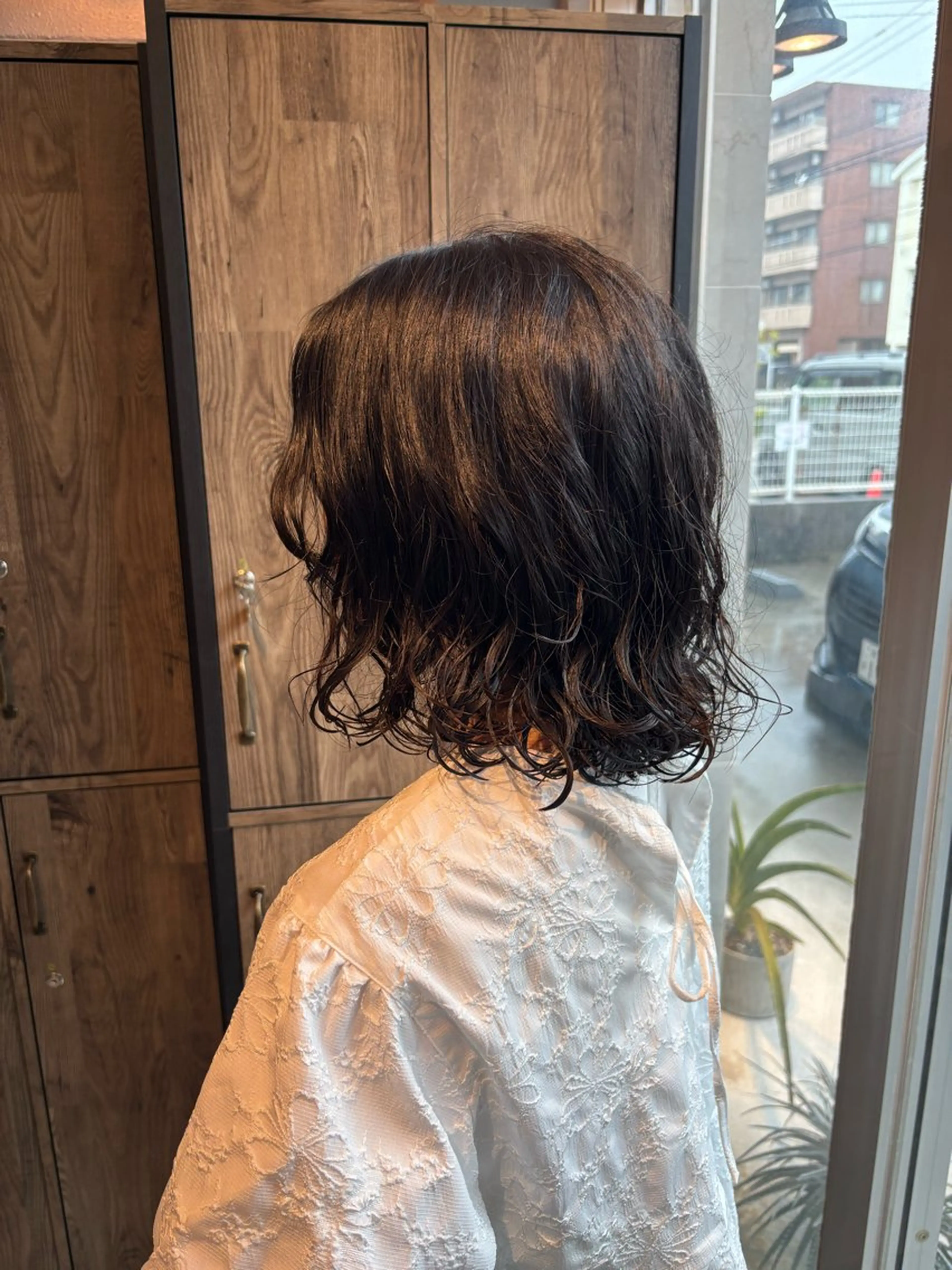 ミディアム ボブ パーマ hairruup/ 清花のヘアスタイル