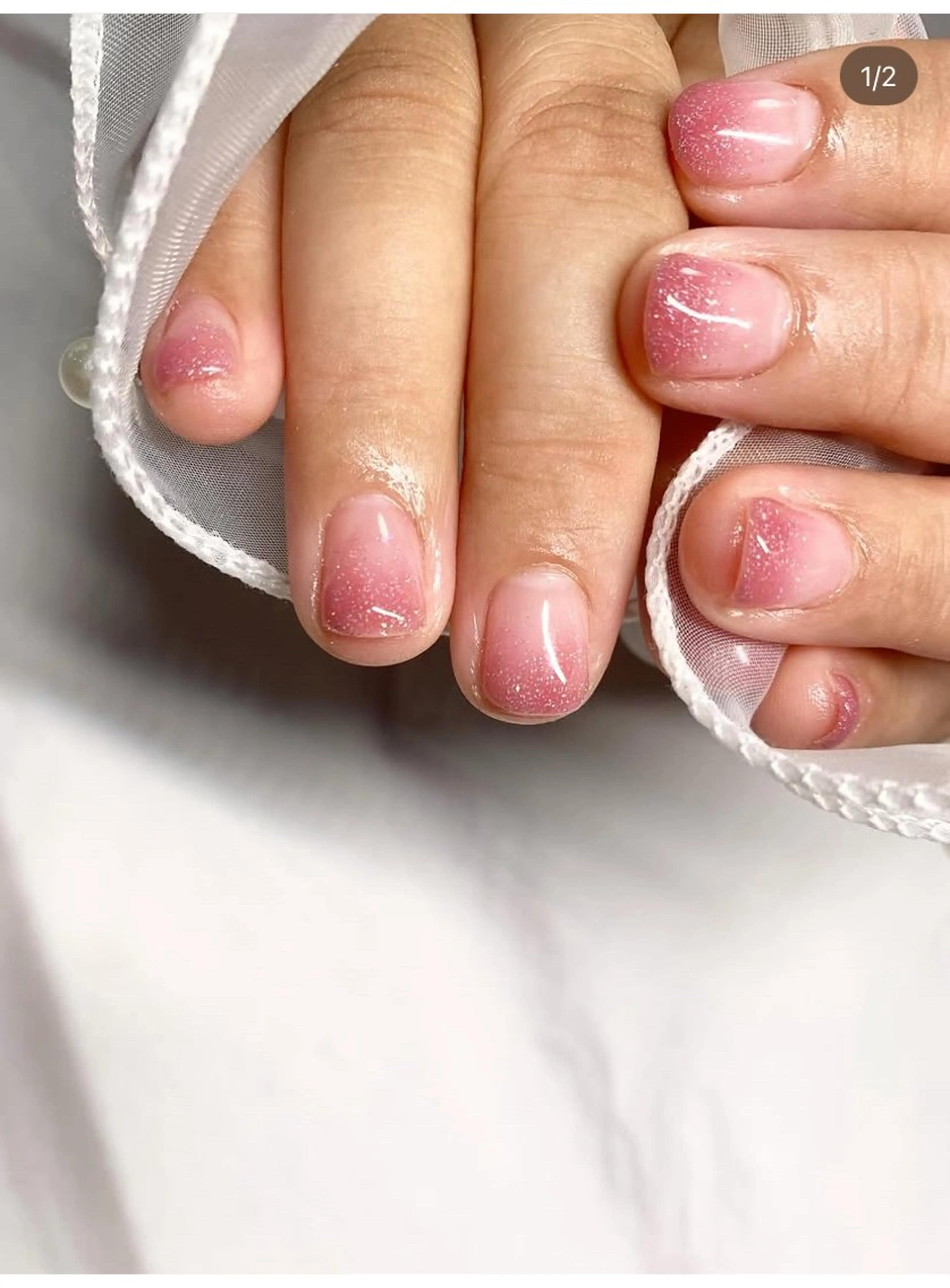 【期間限定】グラデーションネイル　OFFなし　OFFあり＋800円（➕30分）オフありは予約の際に教えて下さいね☺️の写真