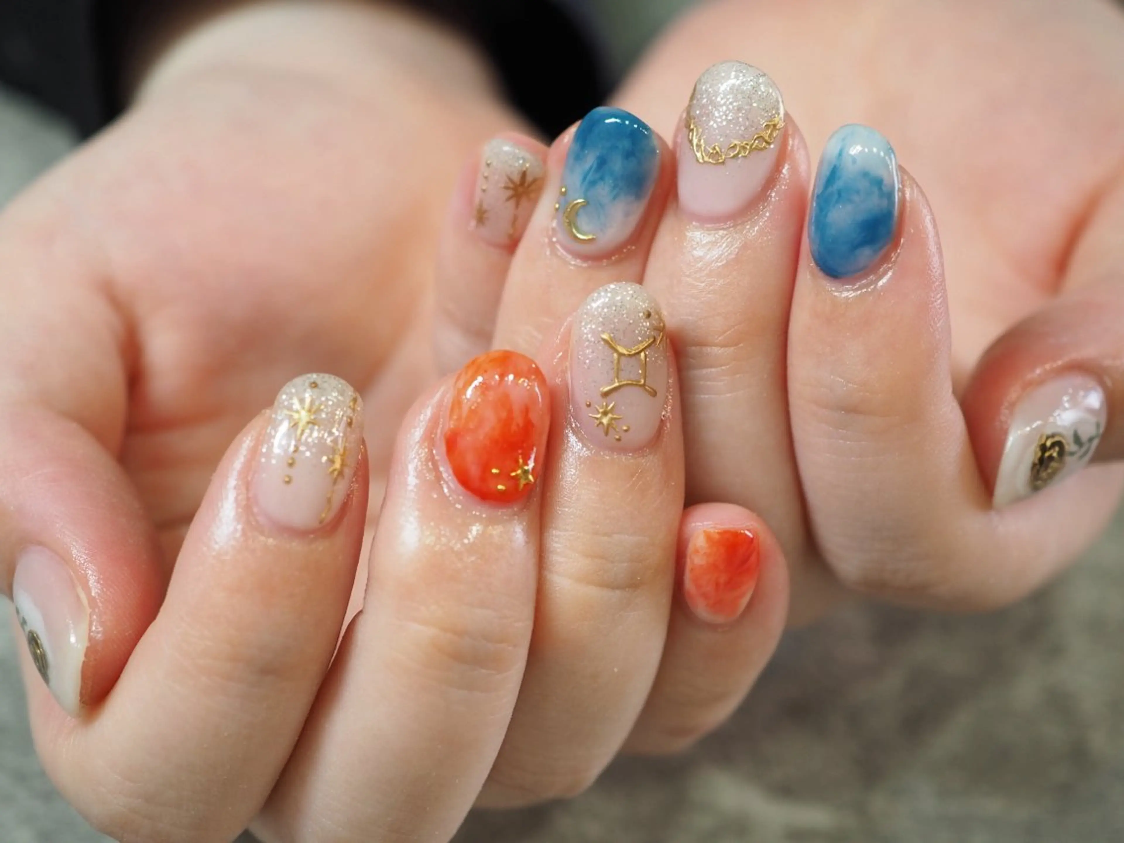 ネイル アートネイル チークネイル フラッシュネイル フットネイル フレンチネイル ハンドネイル glaNje shioriのネイルデザイン