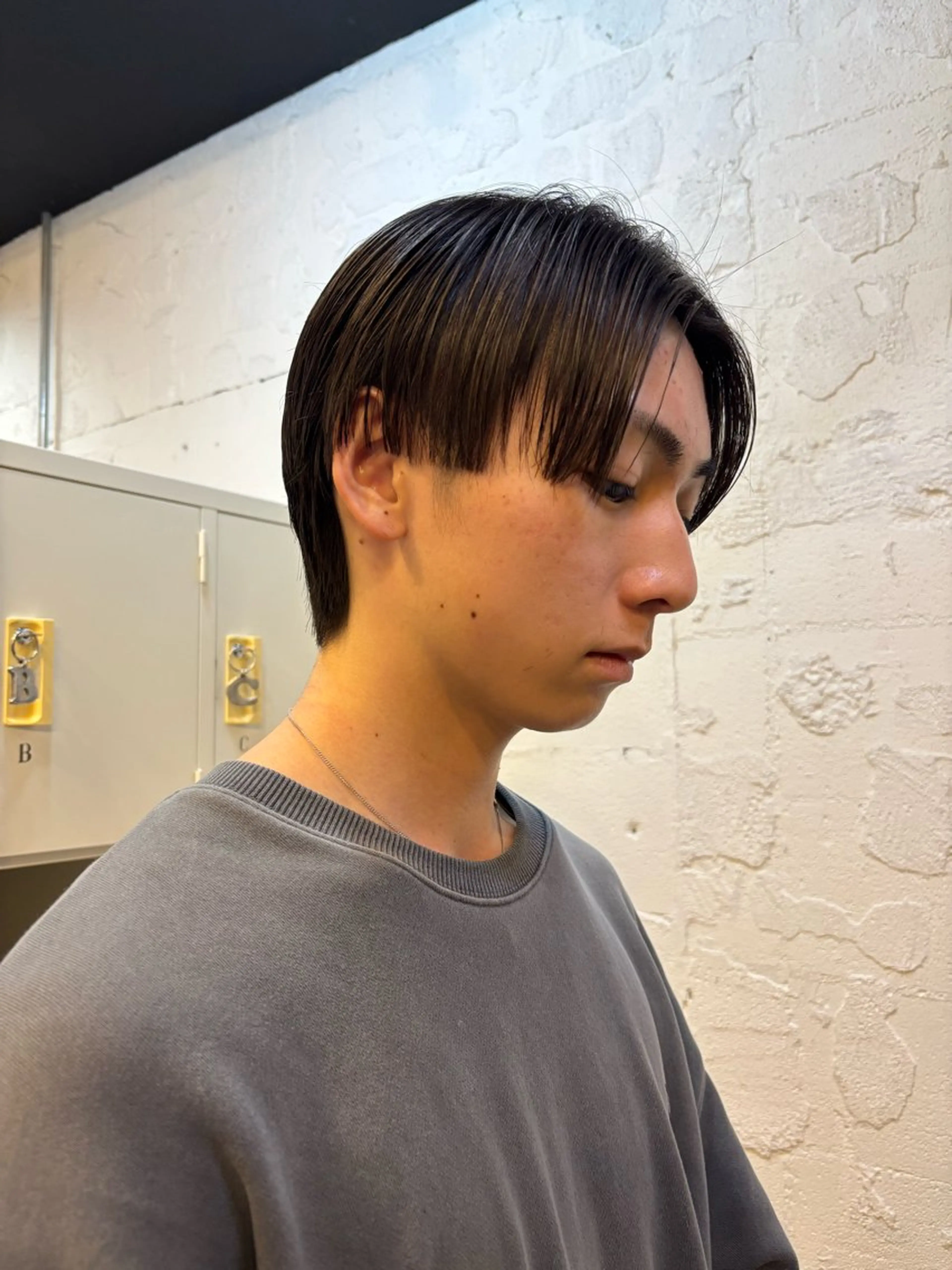 【🌀メンズ限定🌀】カット＋艶ワンカラー(外部補修トリートメント)の写真