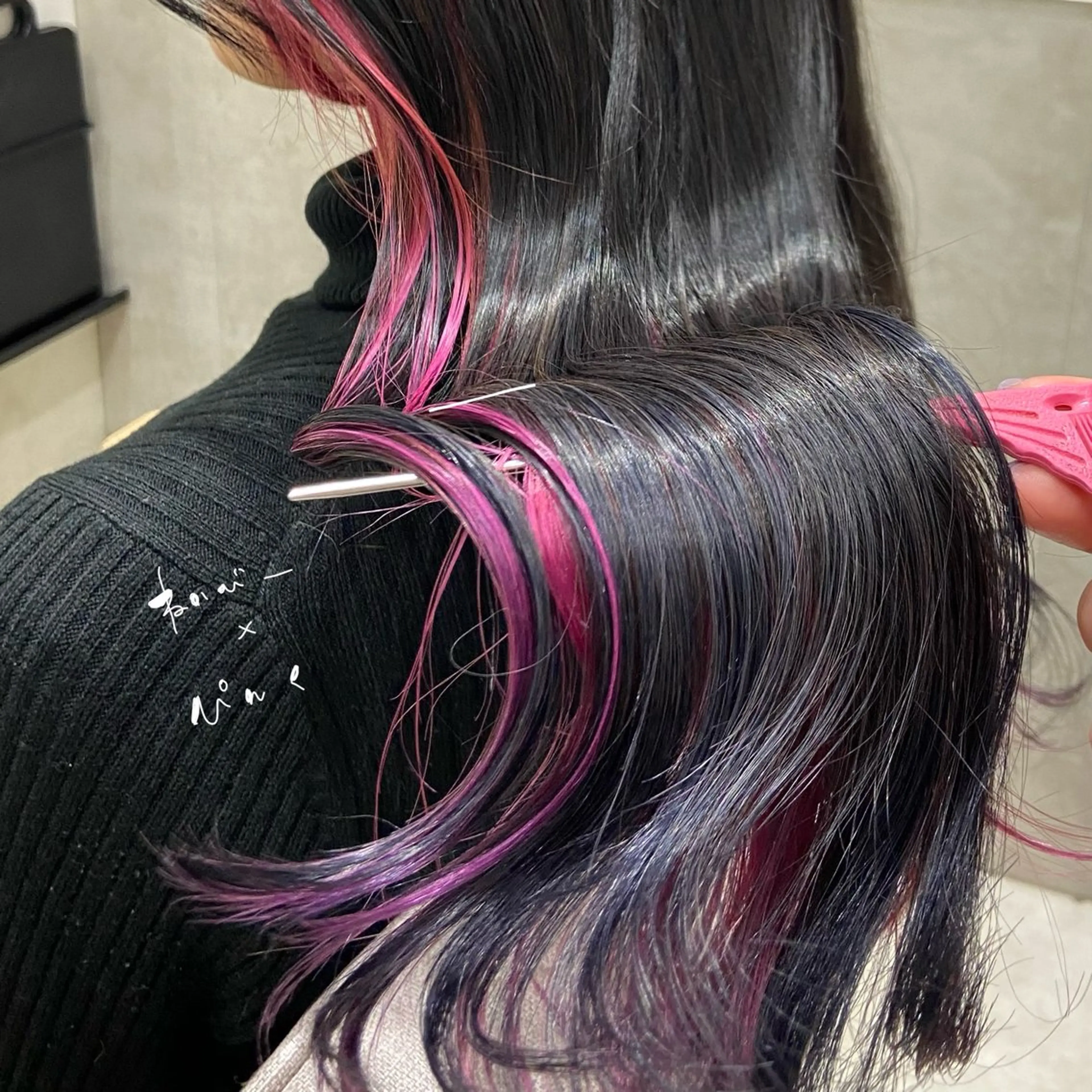 ロング カラー しみず さきのヘアスタイル