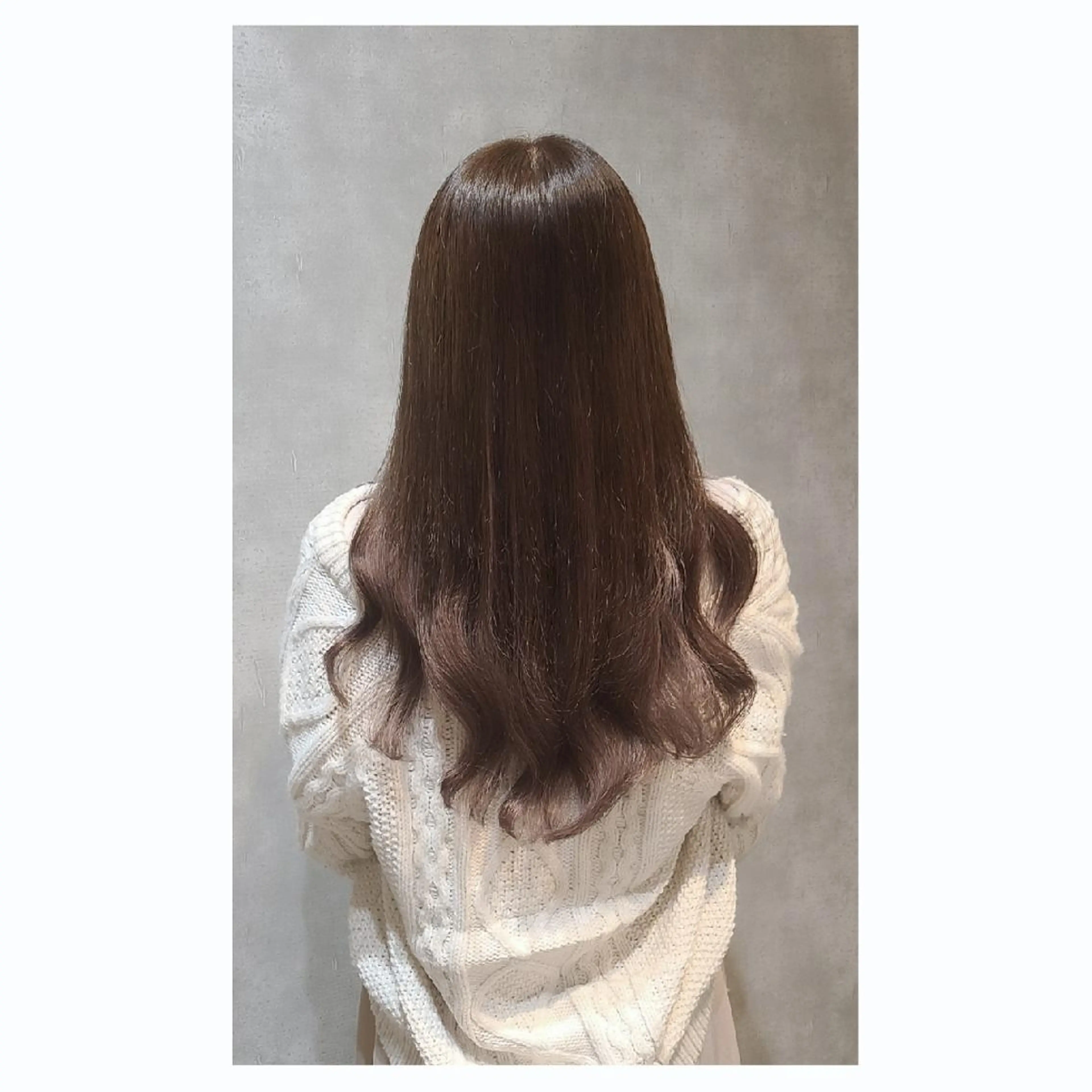 ロング アッシュ エクステ 西田 理沙のヘアスタイル