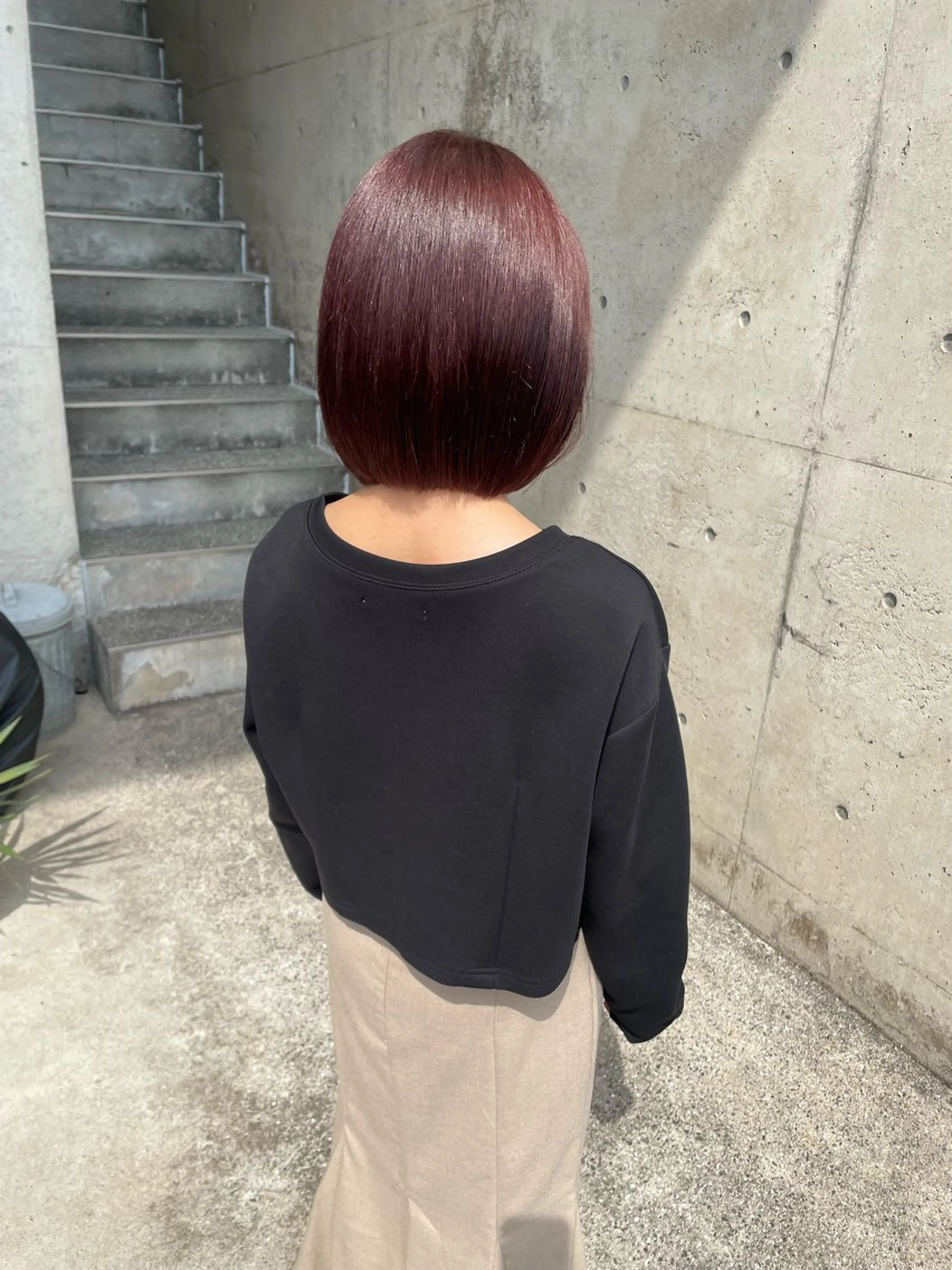 ミディアム カラー 日高 香織のヘアスタイル