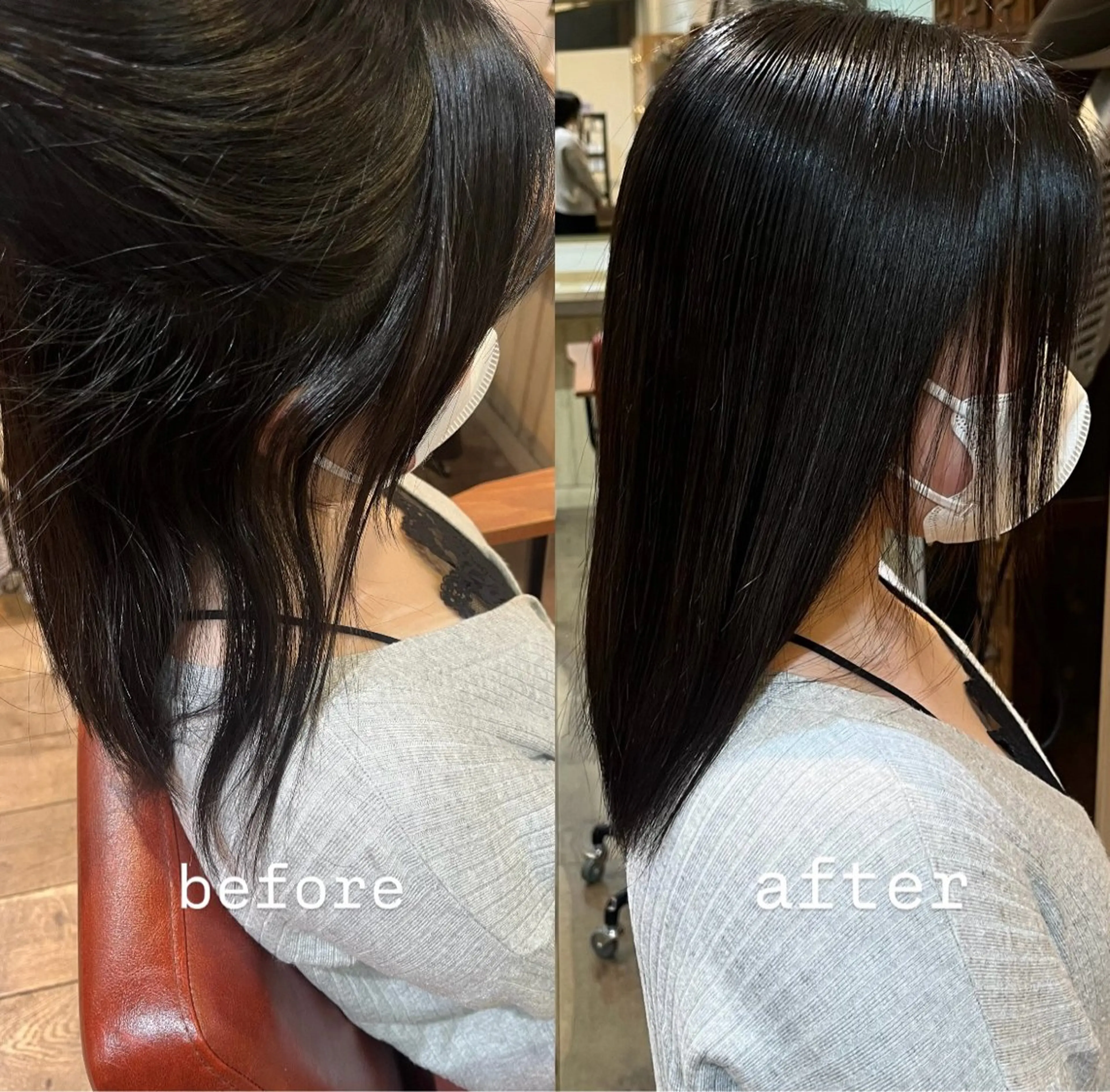 縮毛矯正 くろたき まほのヘアスタイル