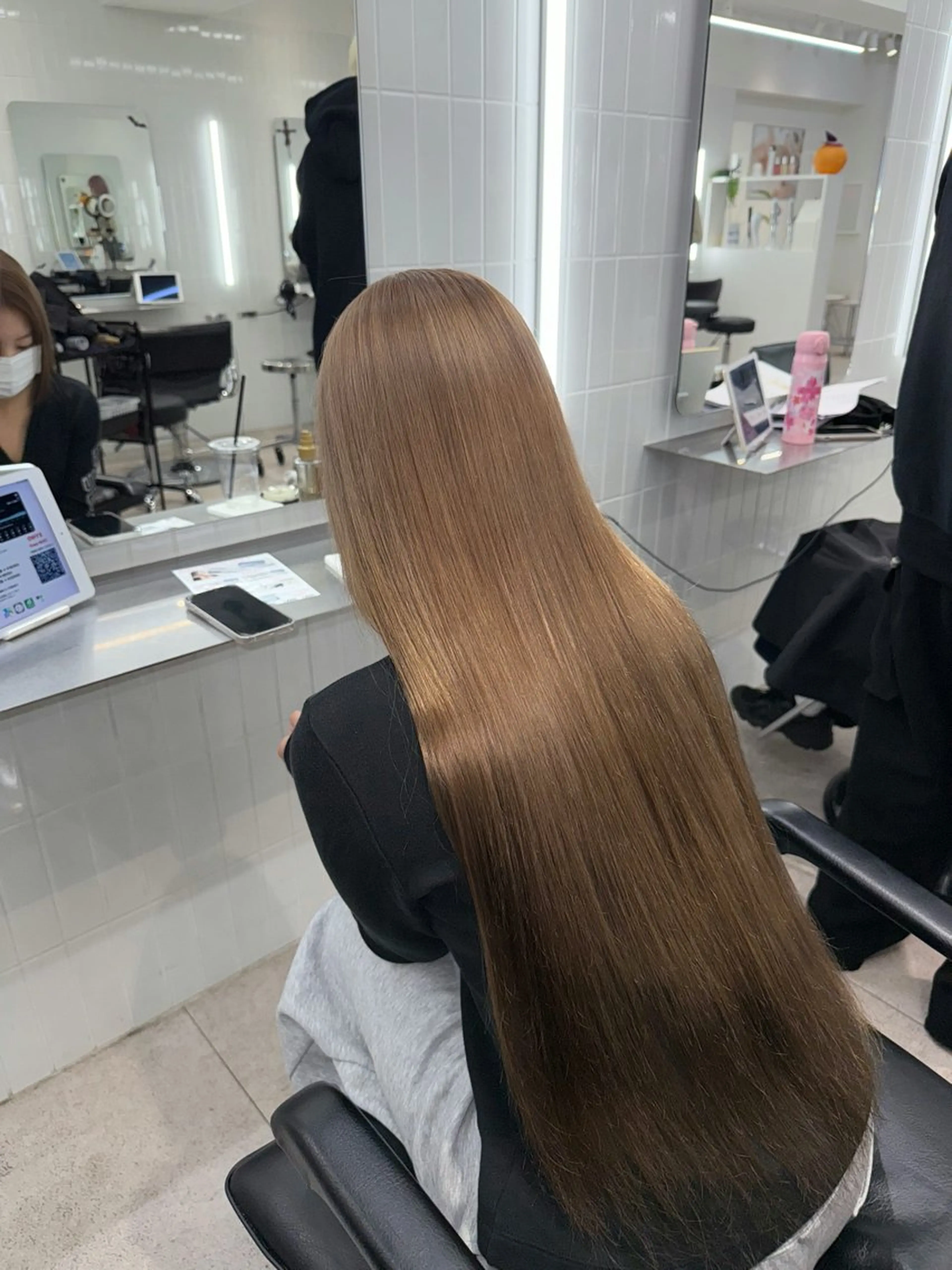 ロング カラー ヘアカラー トリートメント 大人の海外ハイライト coconoのヘアスタイル