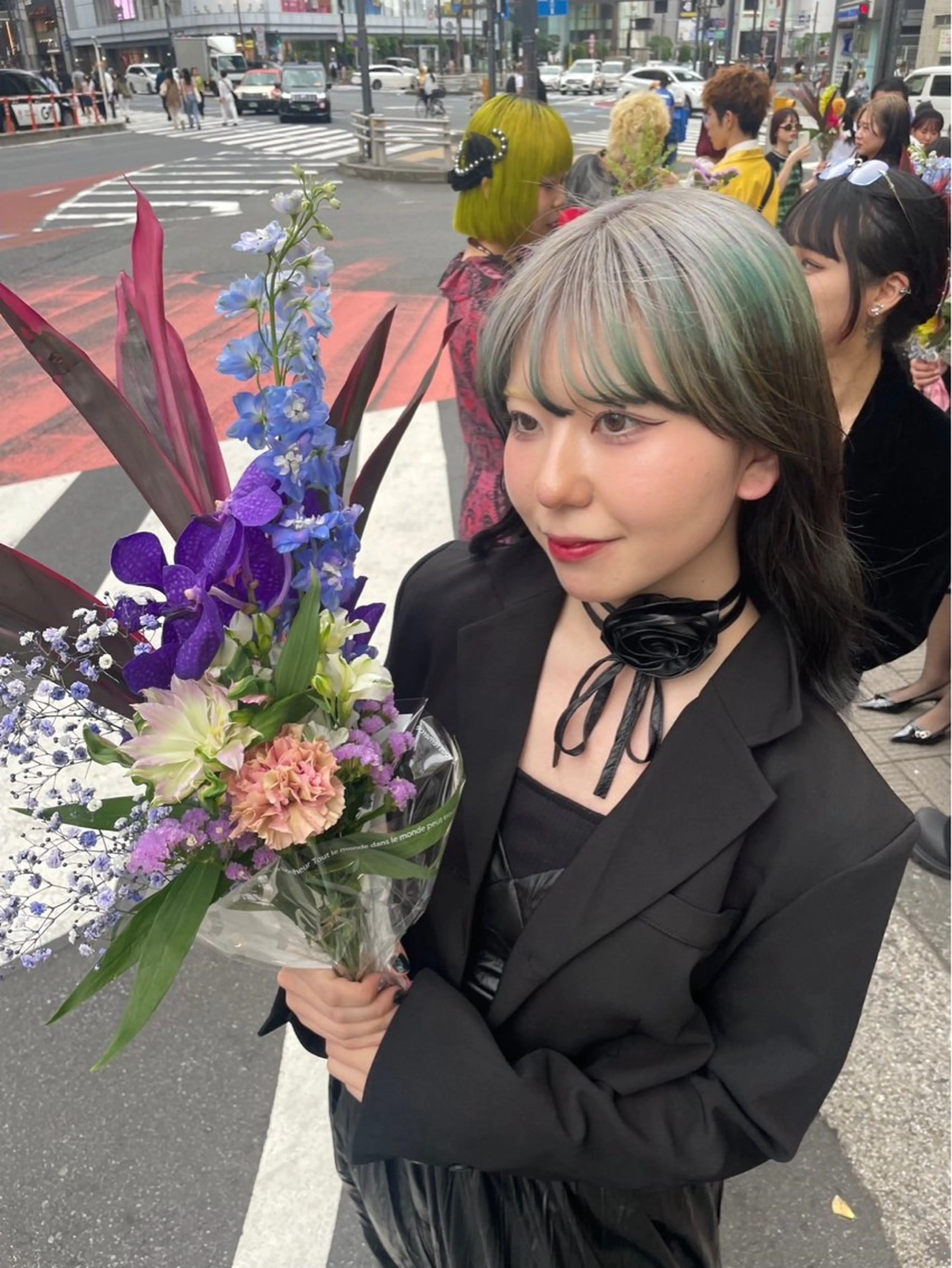 セミロング カラー ダブルカラー ヘアカラー 🥇メンズパーマ /縮毛矯正/木村神心のヘアスタイル