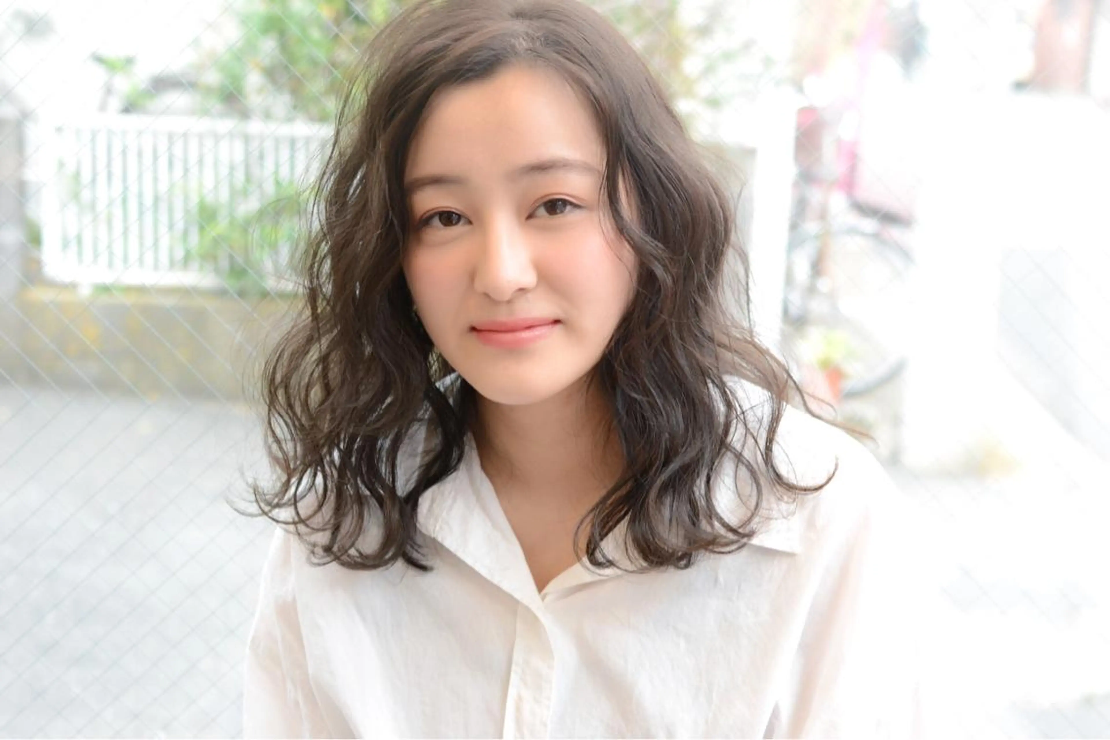 セミロング カラー ヘアアレンジ 榎園 由美のヘアスタイル