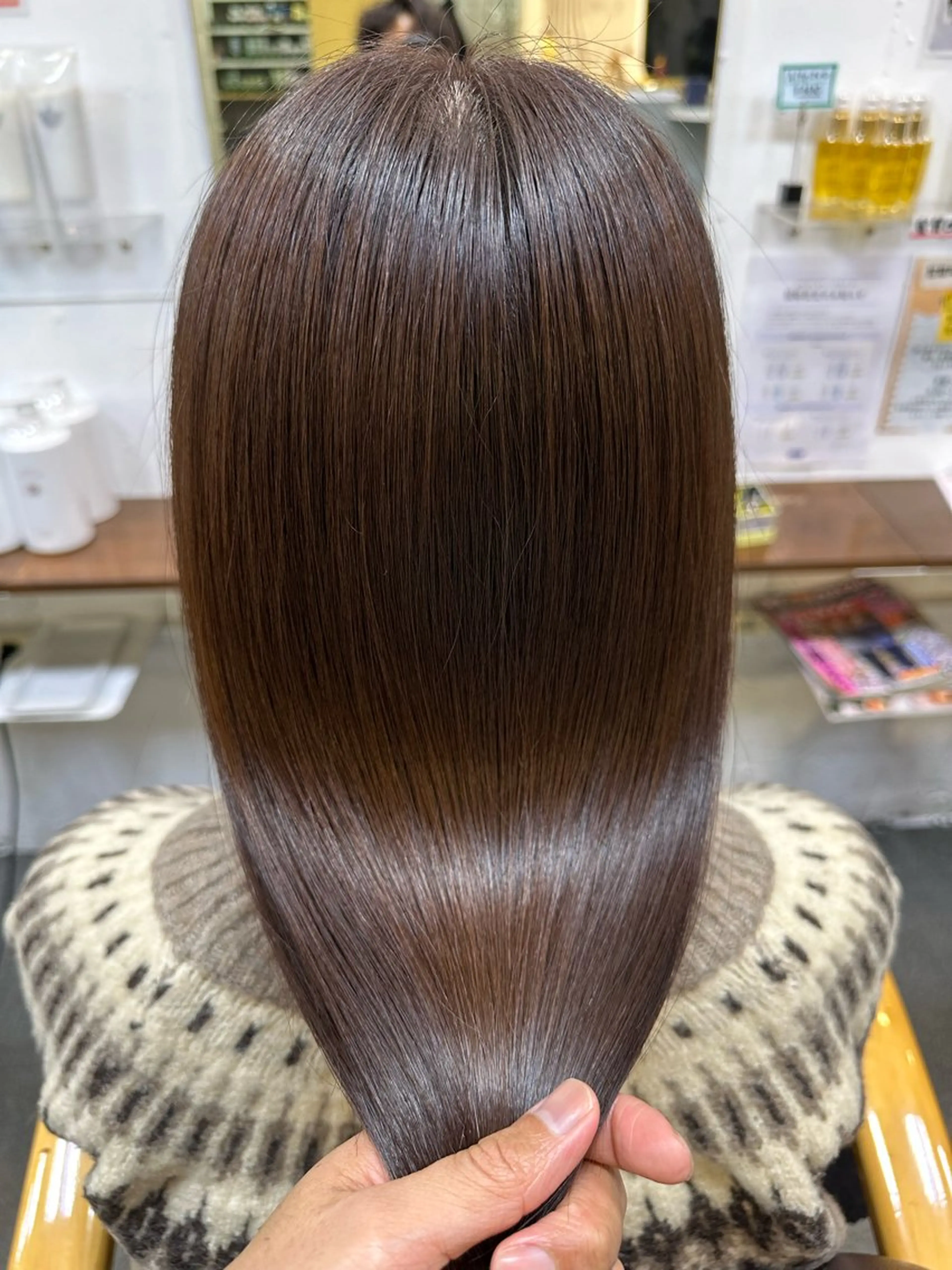 セミロング 髪質改善 カット ヘアカラー トリートメント 【髪質改善】に特化 オリーブオイルクラブのヘアスタイル