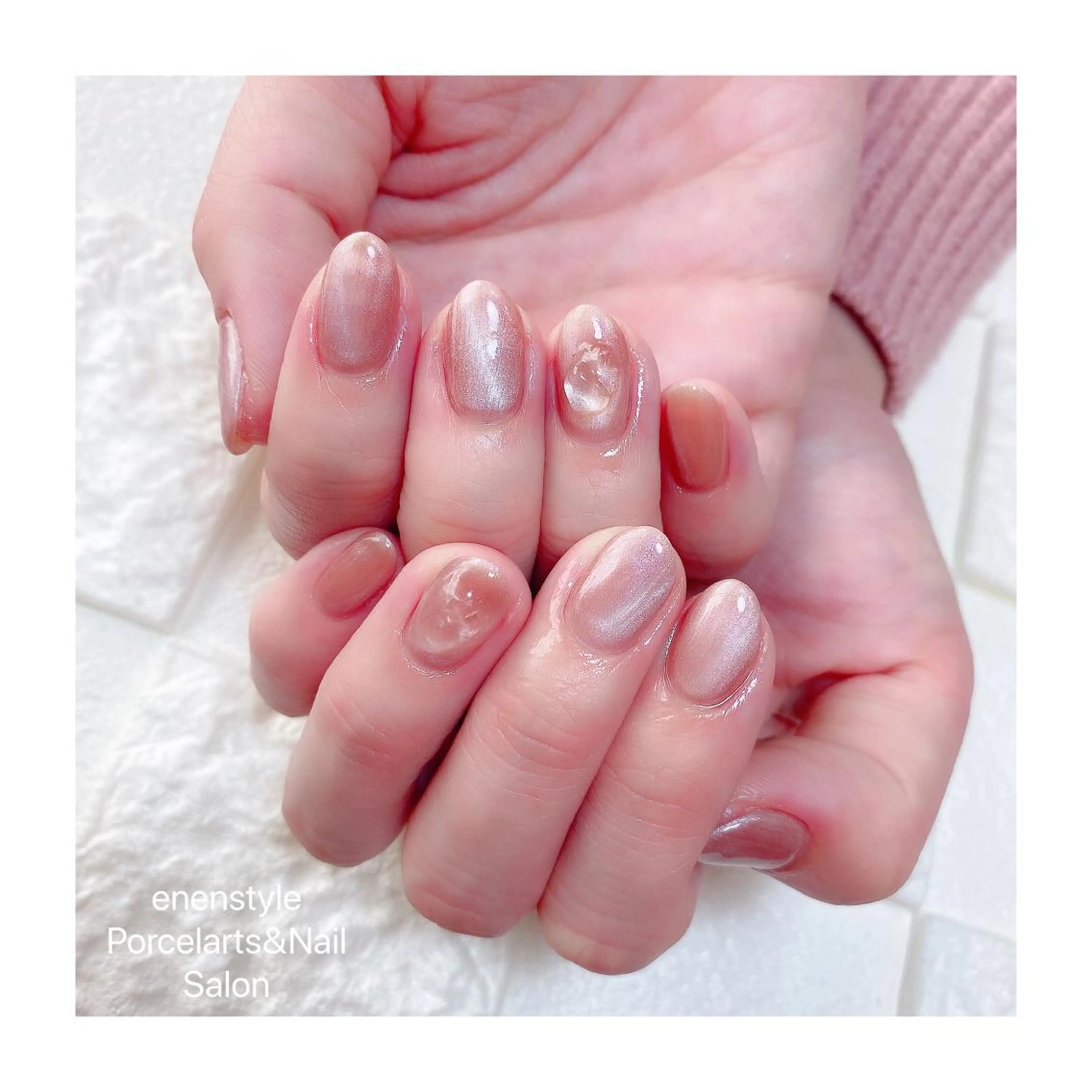 ミディアム ネイル ハンドネイル 👑enen style👑のネイルデザイン