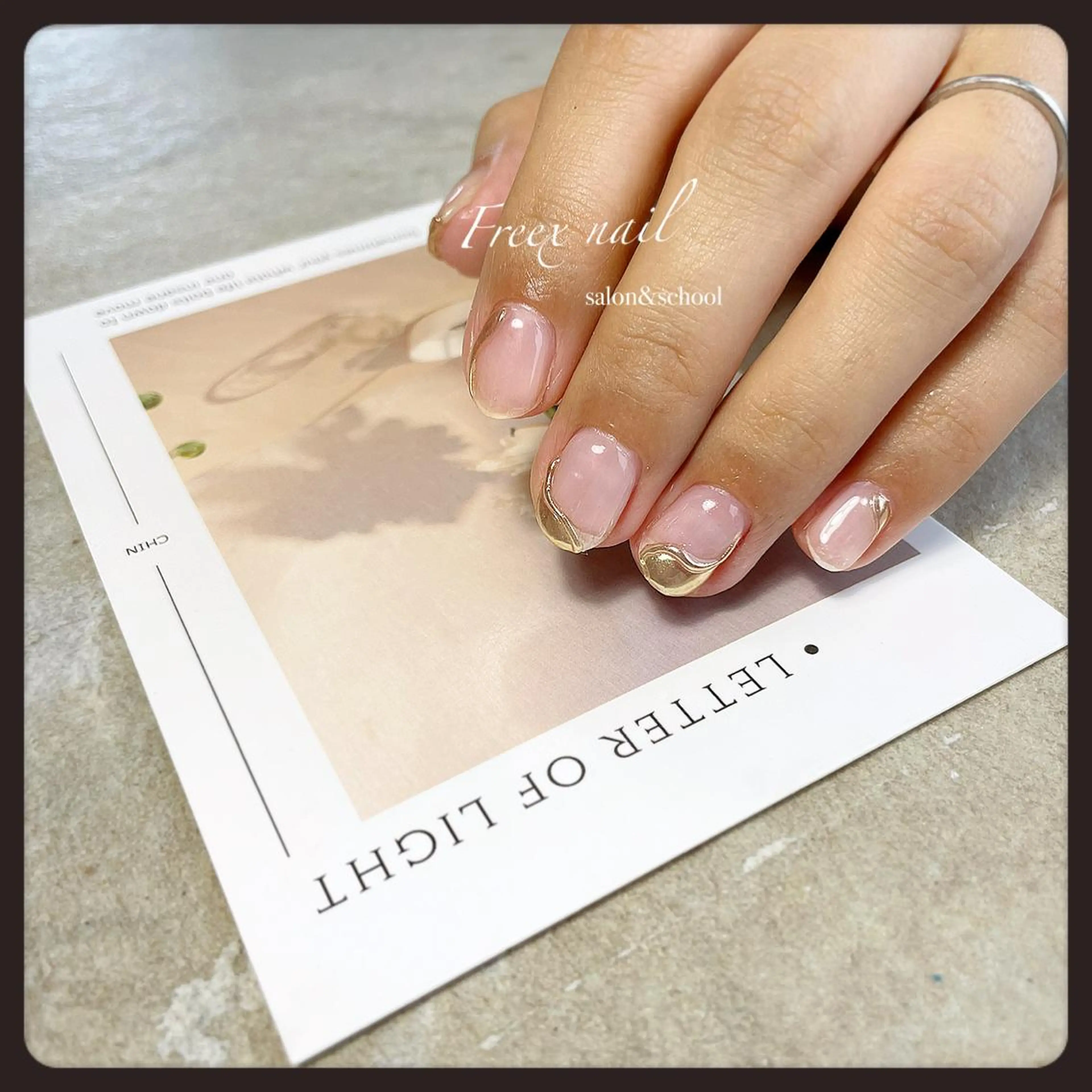 ネイル ミラーネイル ハンドネイル ハンドケア freex nail /ニュアンス/個性派のネイルデザイン