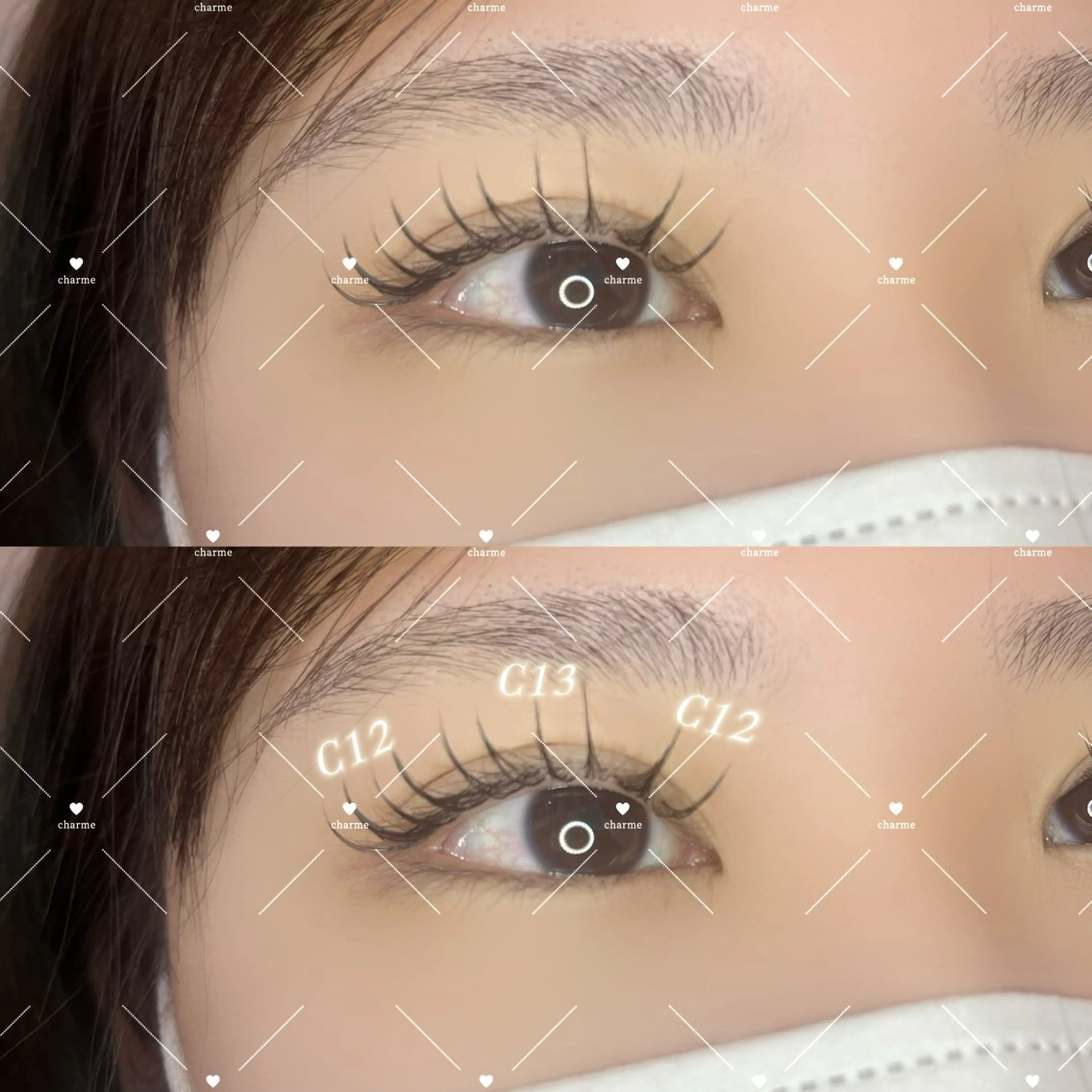 マツエク・マツパ charme Tominagaのマツエク・マツパデザイン