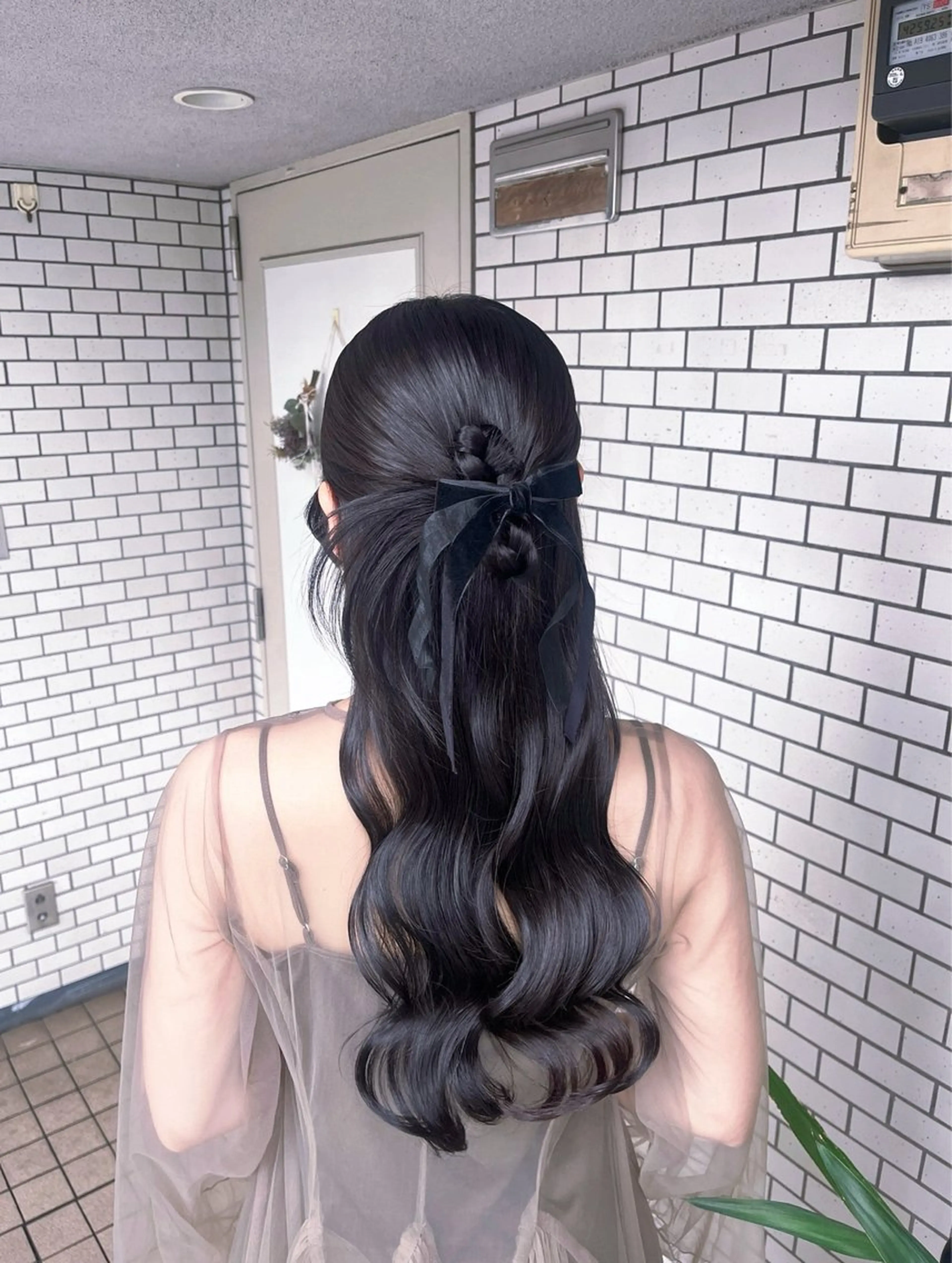 ヘアアレンジ ハーフアップ ヘアセット 垢抜けヘアメイク🫧 JURI🪽のヘアスタイル