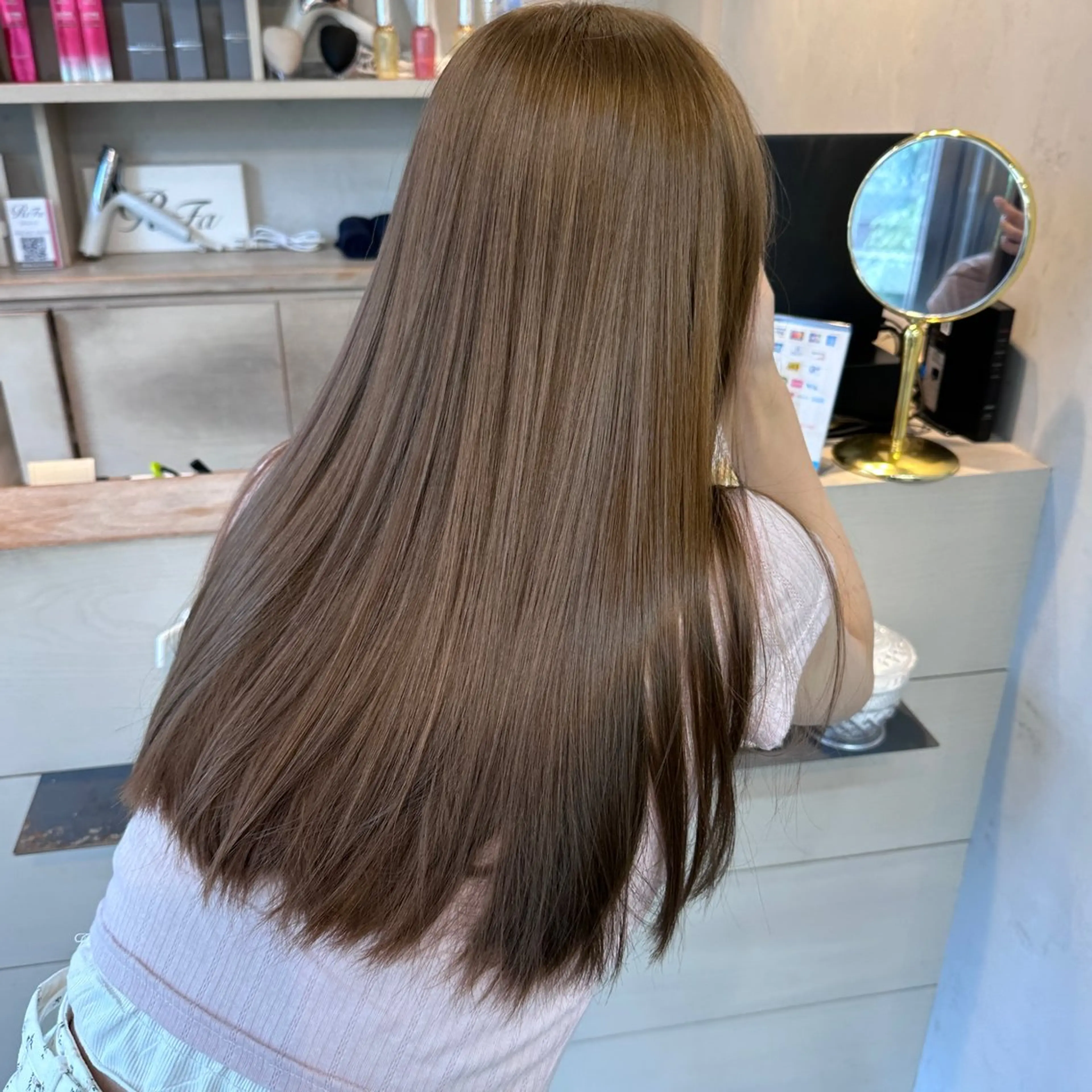 ロング カット ヘアカラー 髪質改善カラー/ 表参道/こはるのヘアスタイル