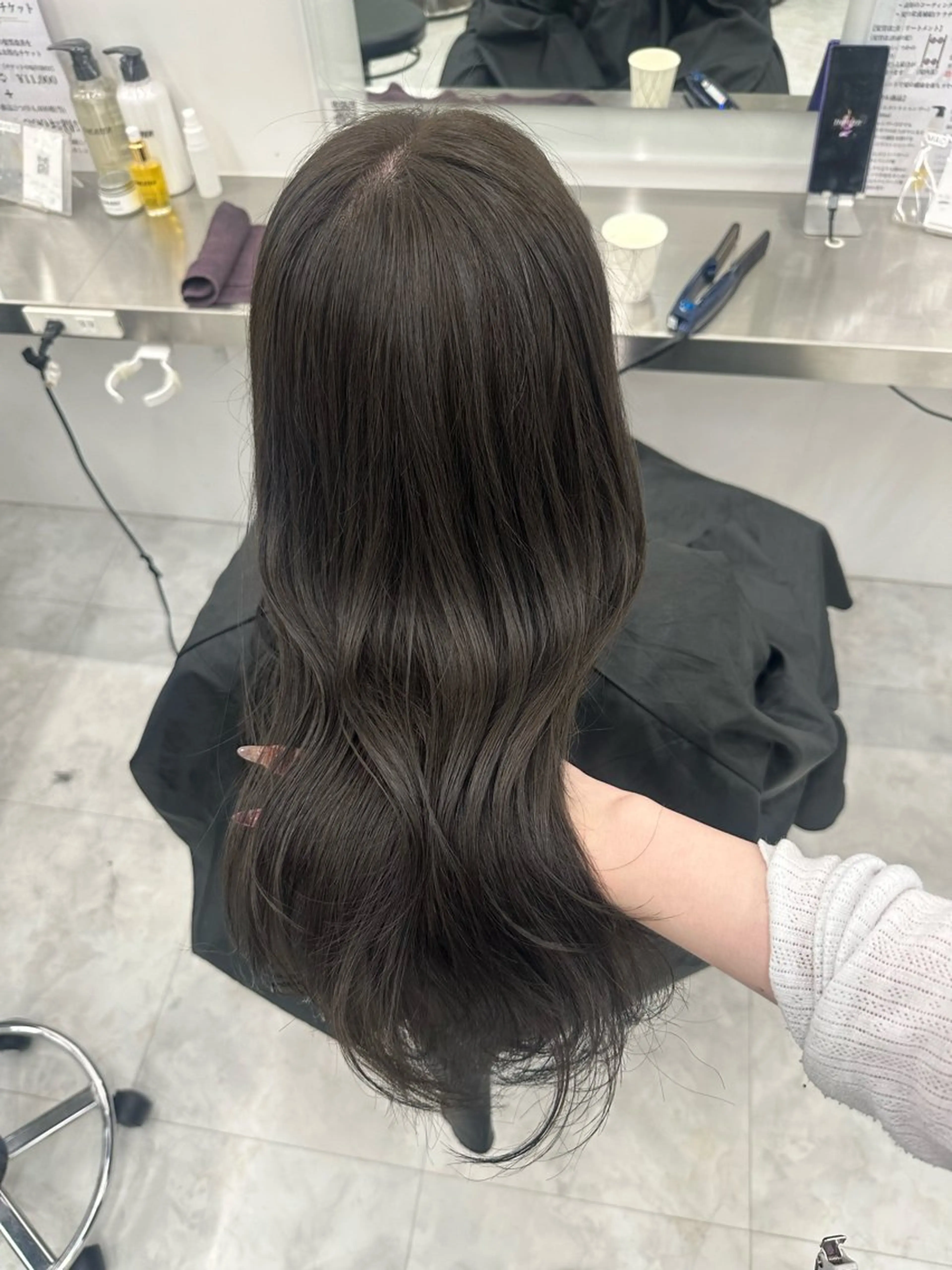 セミロング カラー ヘアアレンジ カット ヘアカラー 大人っぽ中韓レディ ヘア🤍MAOのヘアスタイル