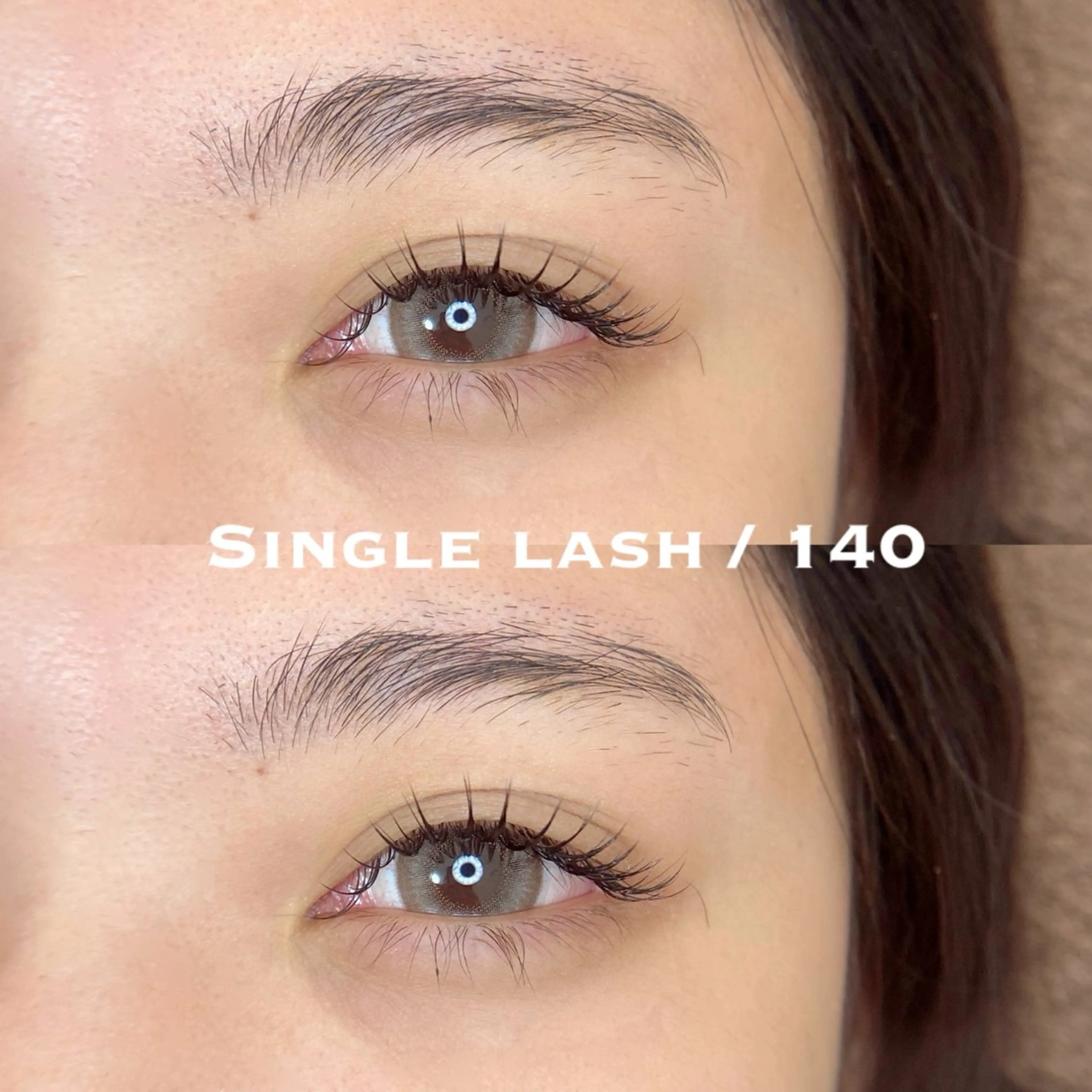 【初回特典アイシャンプー&コーティング込み✨】フラットラッシュ140本の写真