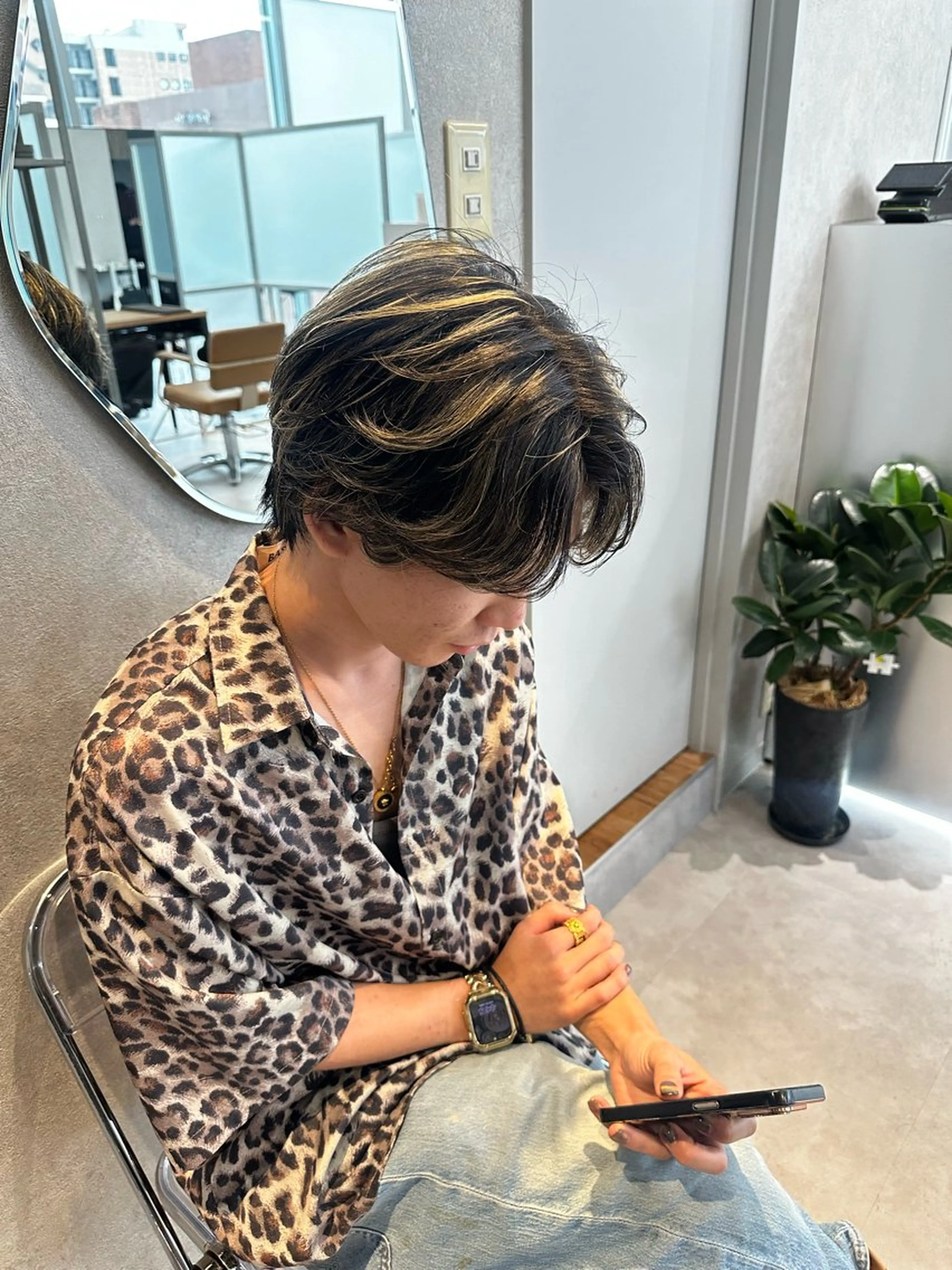 カラー ヘアアレンジ メンズ かのん/メンズ毛流れ 特化/曲がる縮毛矯正のヘアスタイル