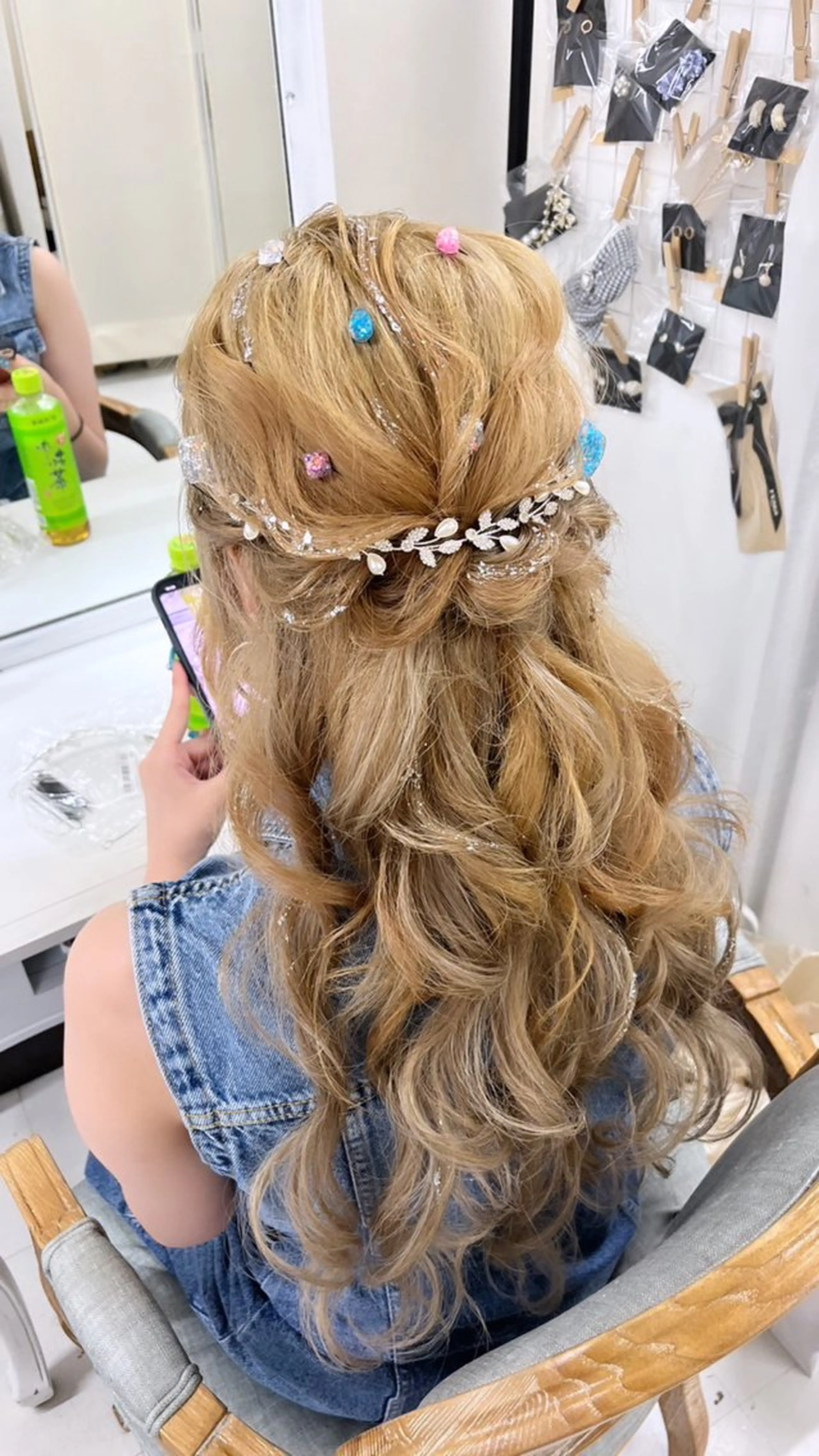 ヘアアレンジ ハーフアップ ヘアセット ヘアセットサロン ココのヘアスタイル