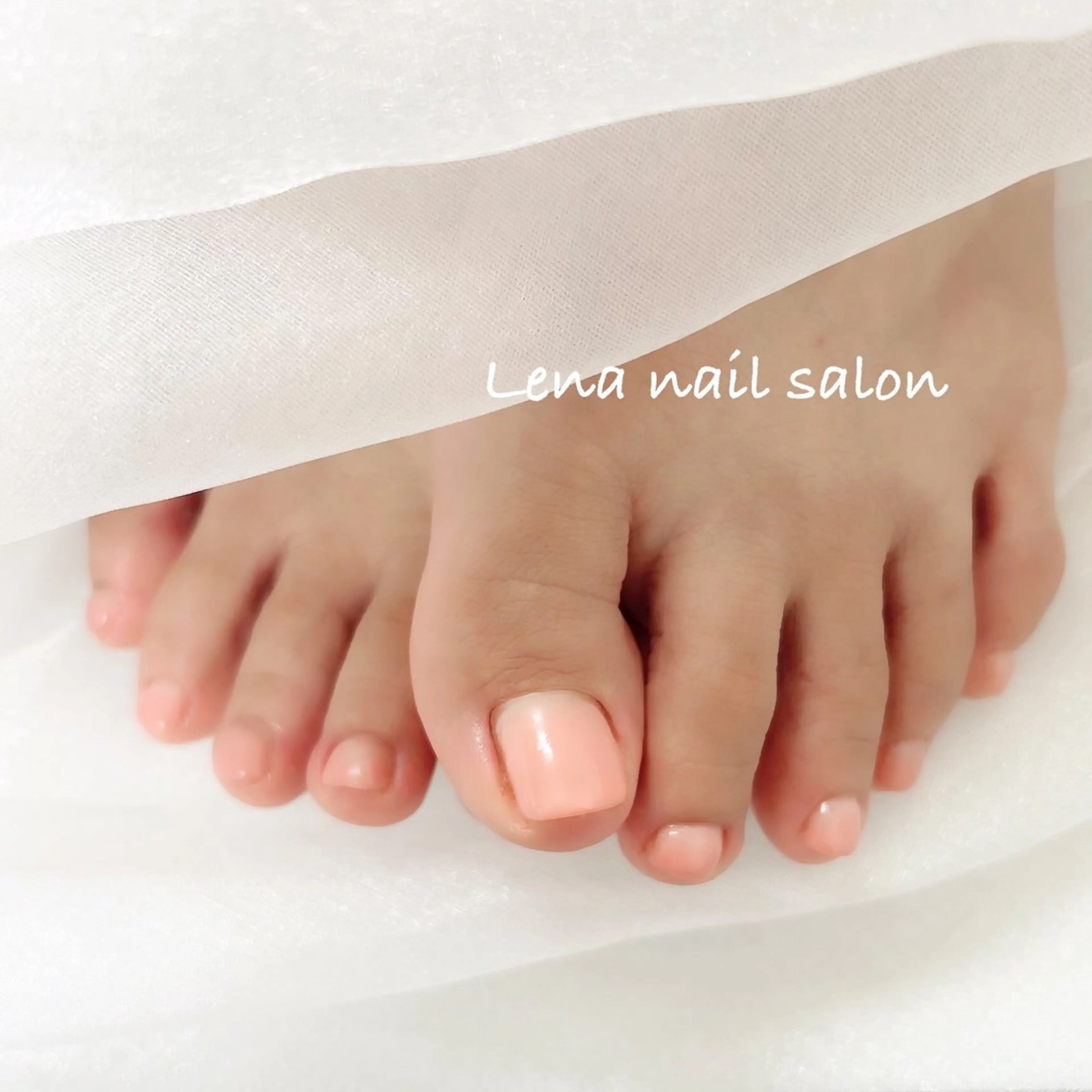 ネイル グラデーション ワンカラーネイル 自爪育成ネイルケア Lena  nailのネイルデザイン