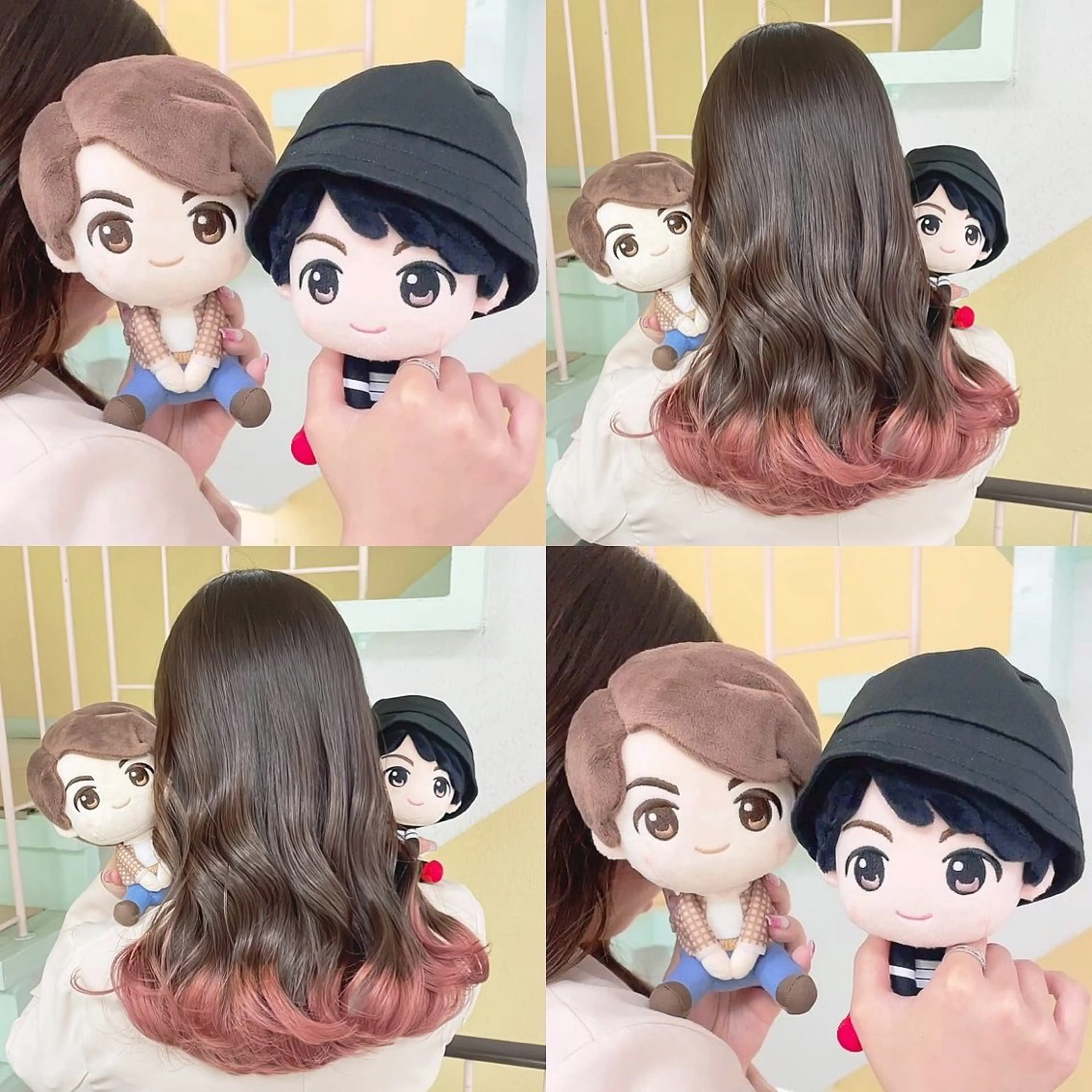 カラー ブリーチ ピンクカラー ヘアカラー トリートメント 渋谷:インナーカラー ／🍒エリカ🍒のヘアスタイル