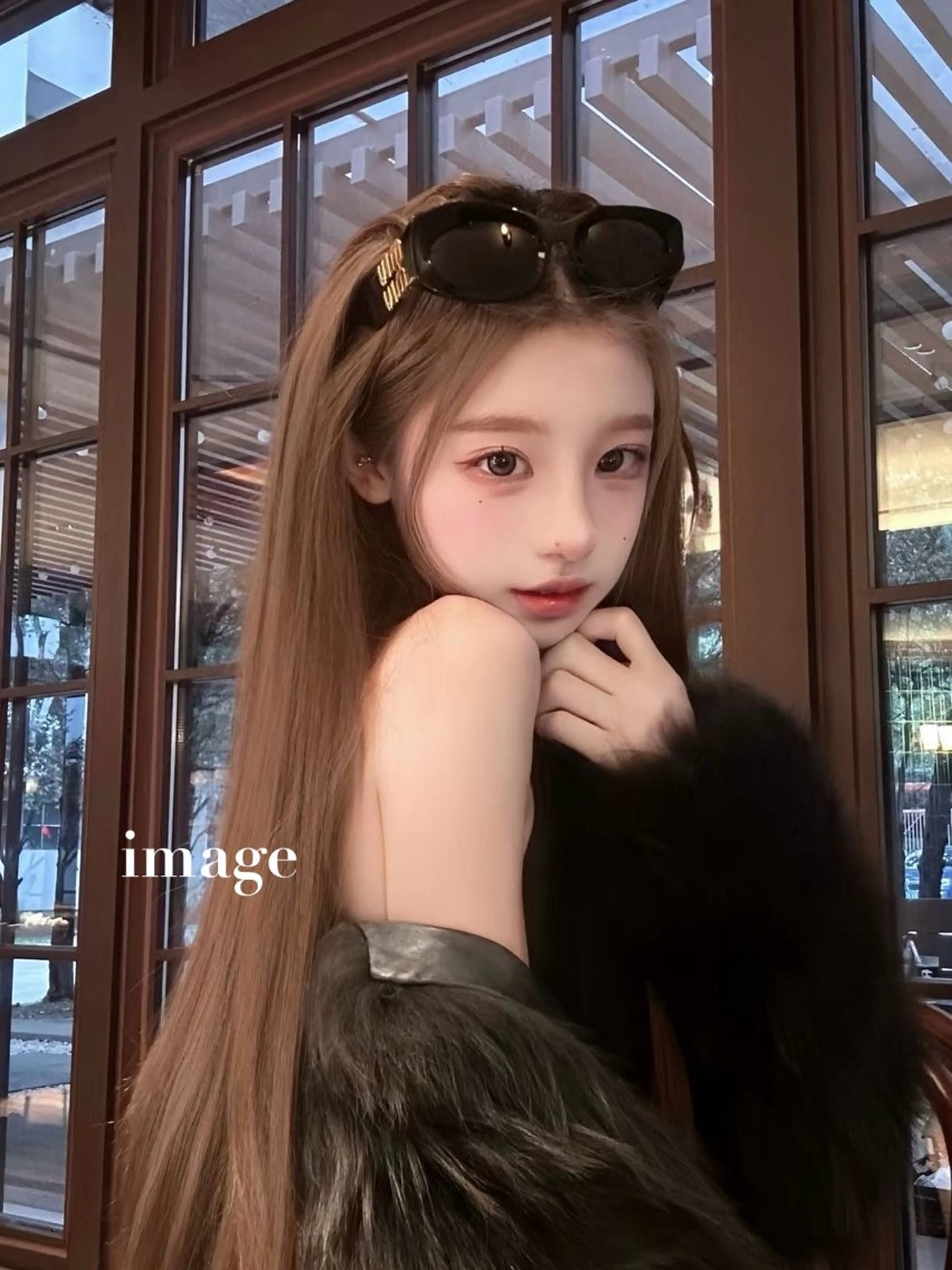 ロング ヘアカラー 韓国ワンホン透明感 カラー✨🖤ここあのヘアスタイル