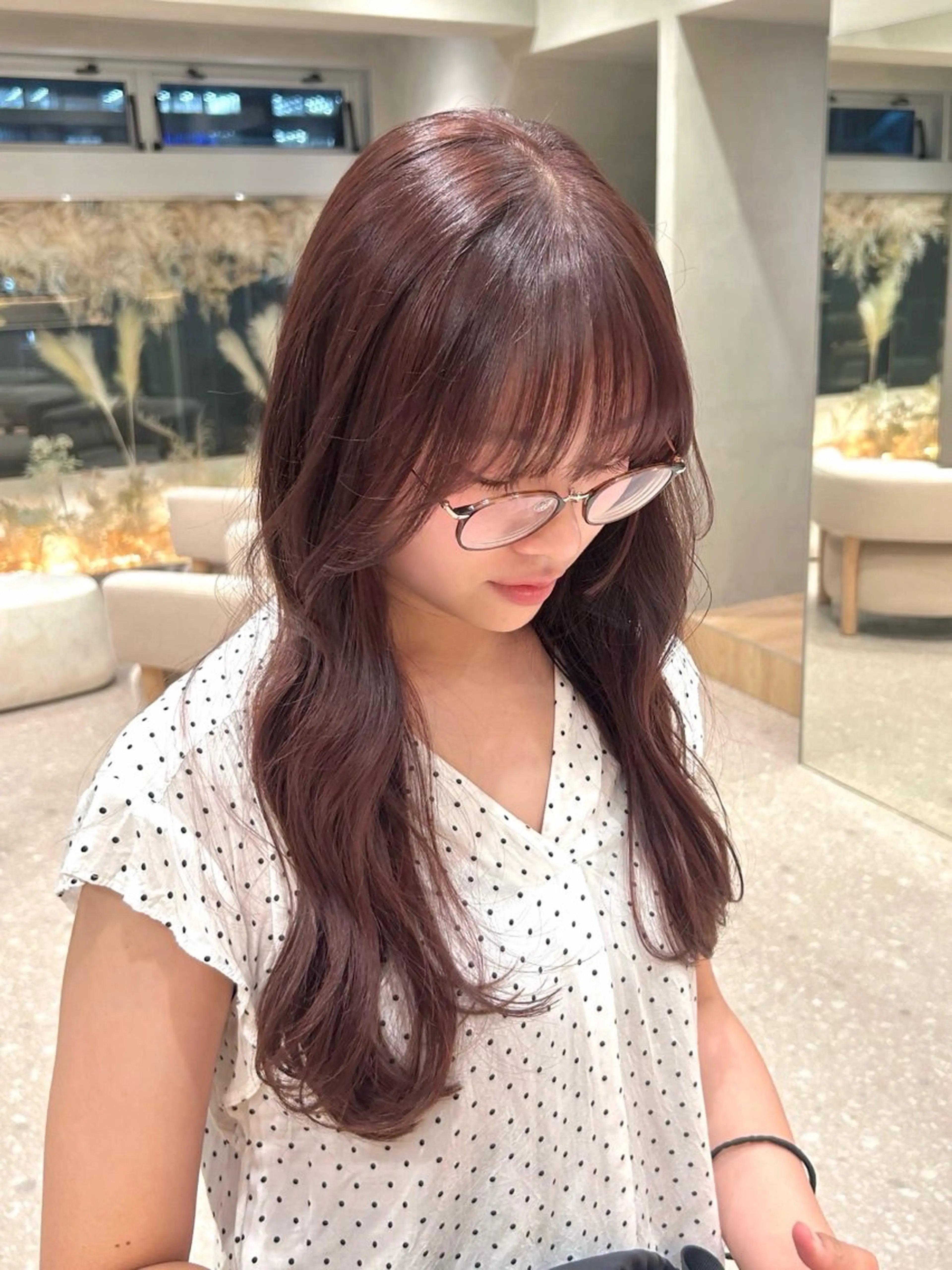 カット + 艶モテワンカラー💖の写真