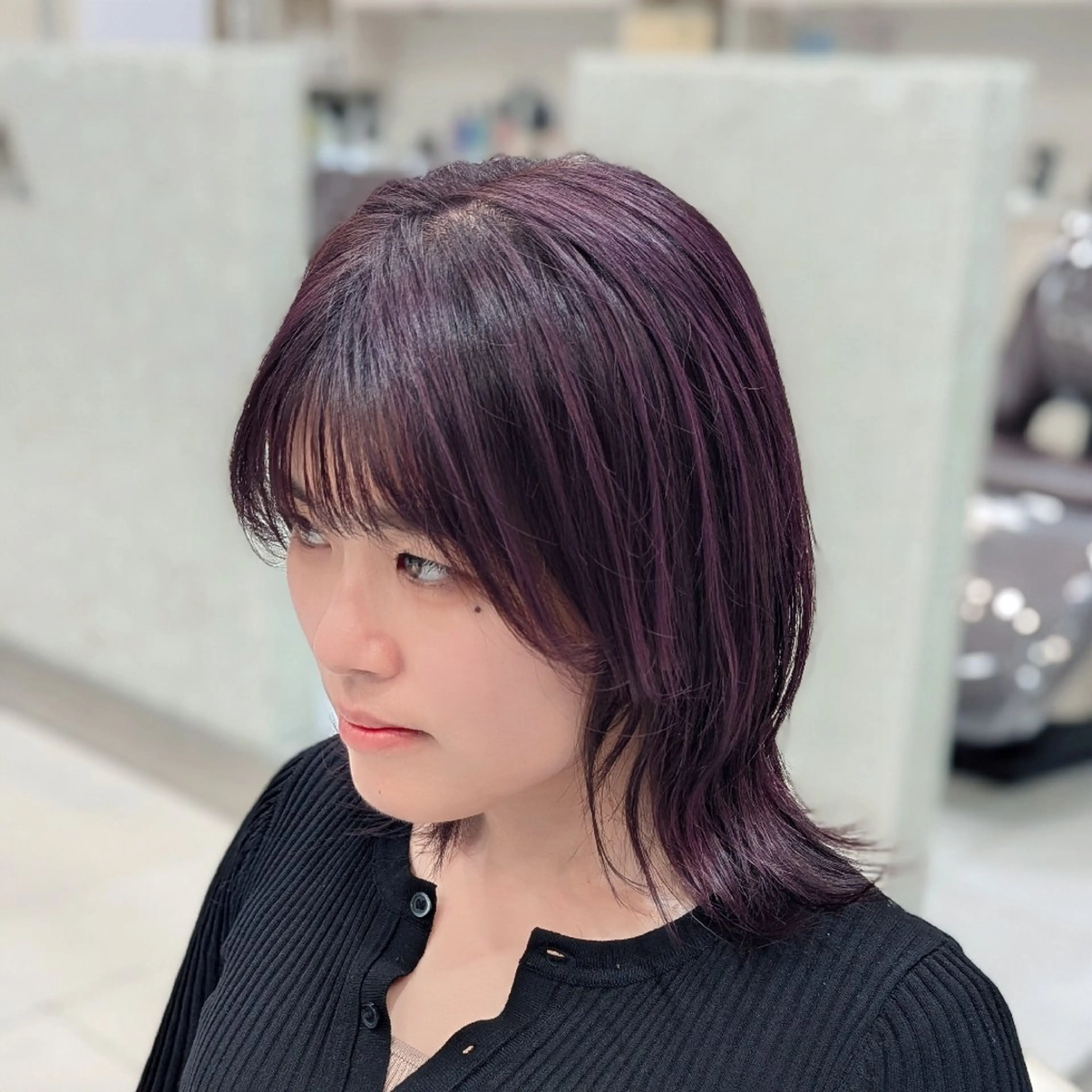 ミディアム カラー 髪質改善 カミムラのヘアスタイル