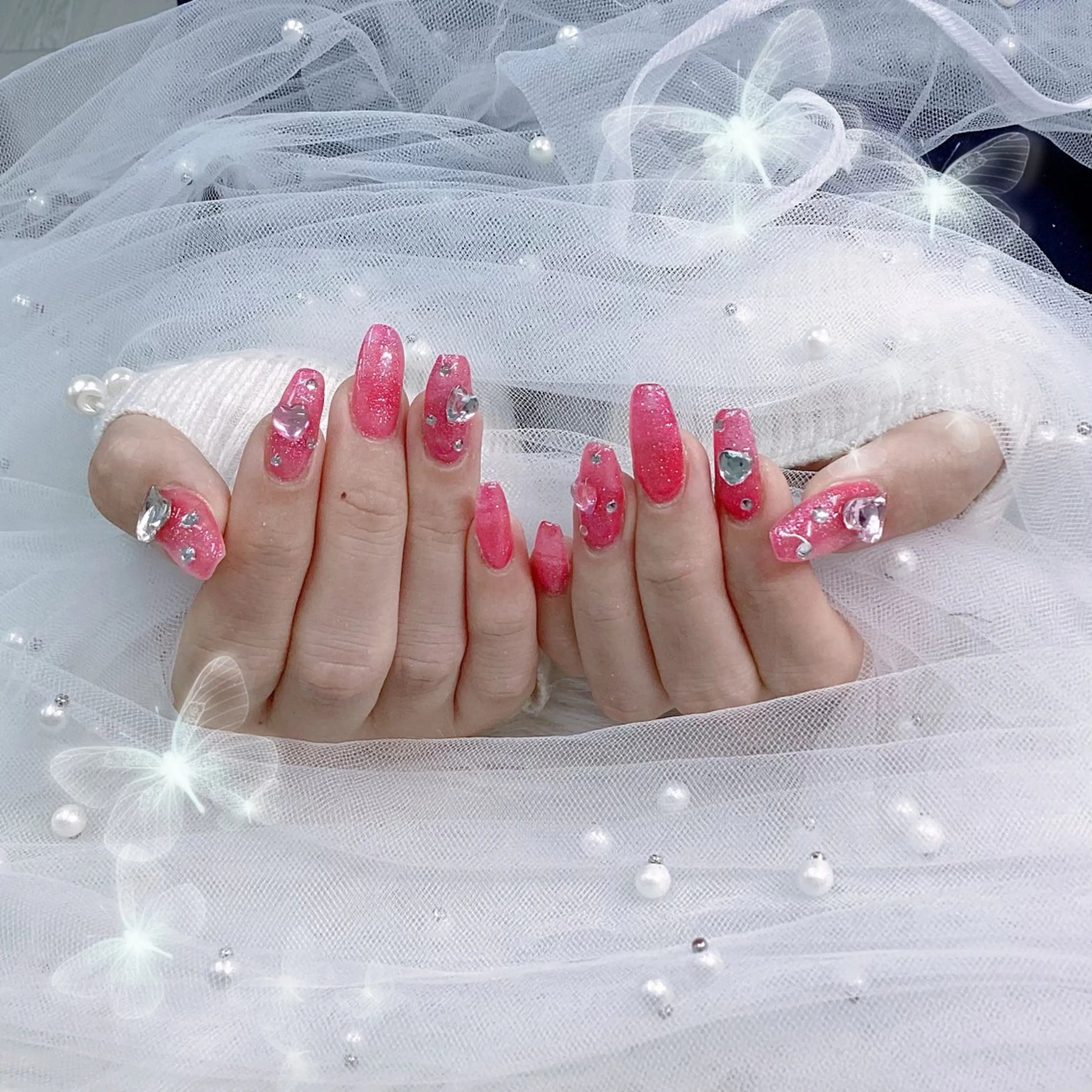 ネイル パーツ全部¥110 サロンミミのネイルデザイン