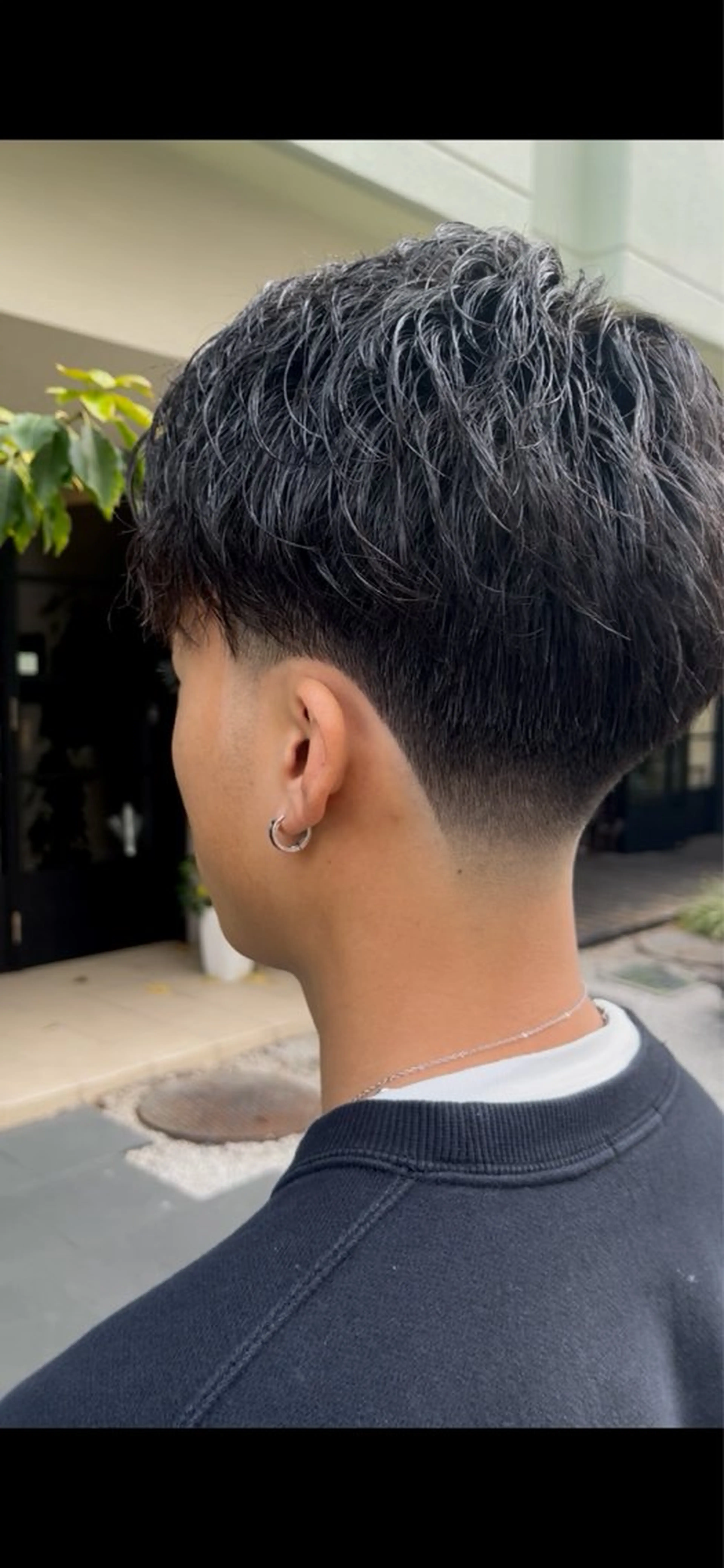 ミディアム パーマ カット パーマ ＢＡＲＢＥＲ koyoのヘアスタイル