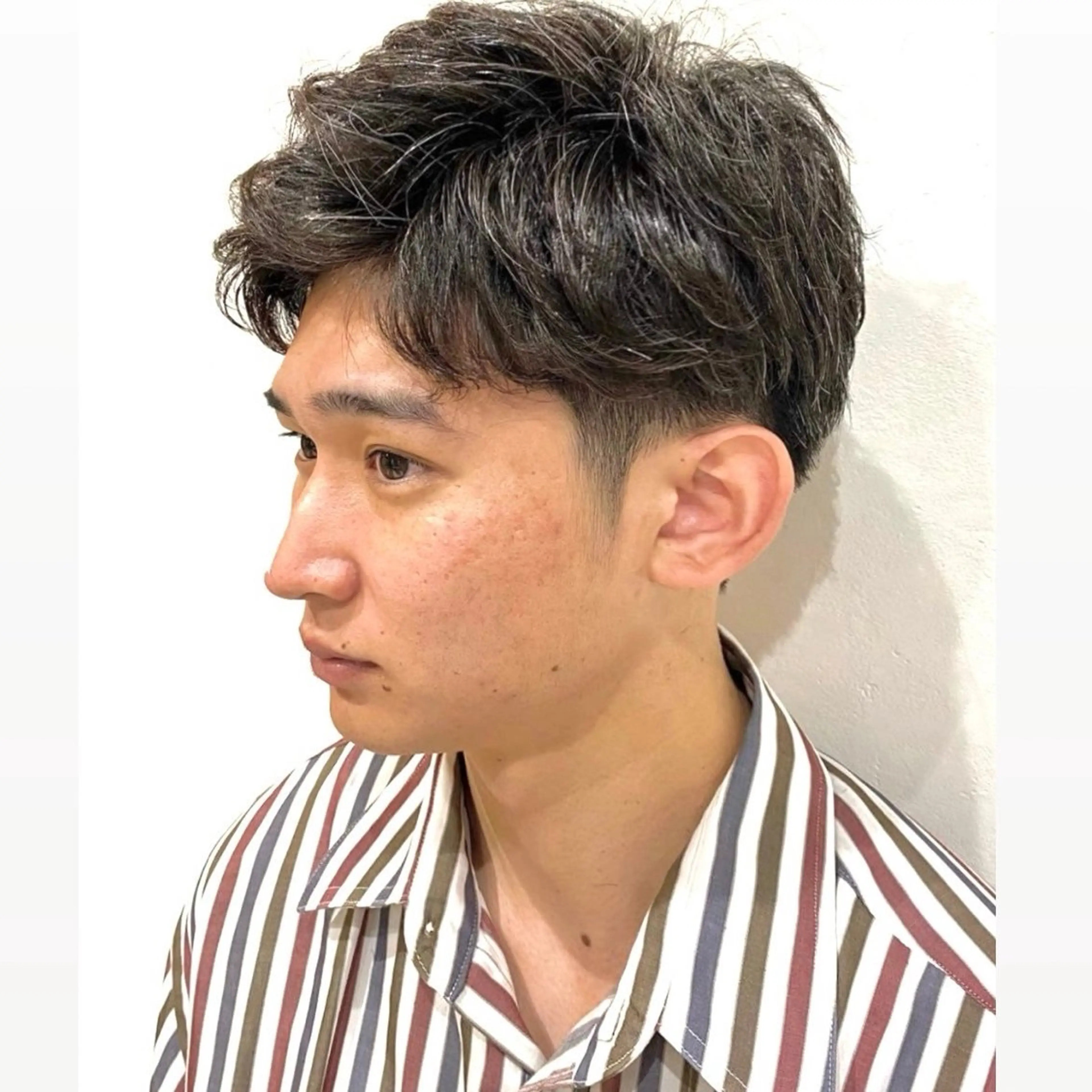 パーマ メンズ センターパート マッシュ メンズパーマ スパイキーショート ツイストスパイラルパーマ カット パーマ 🍒中川葵久美🍒 レイヤー/メンズのヘアスタイル