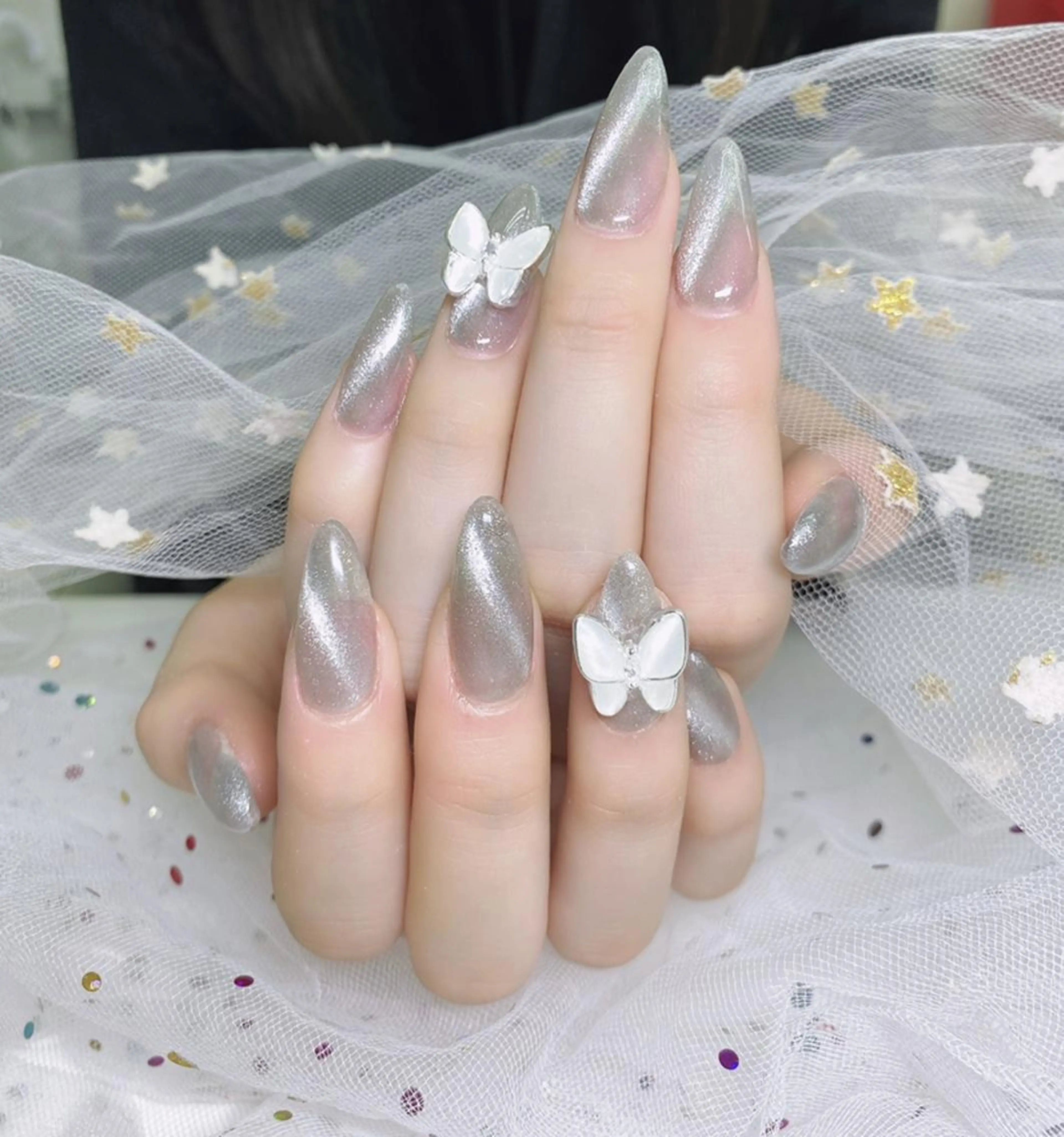 ネイル 🦋ネイルサロン ブラン🌈ゆりのネイルデザイン