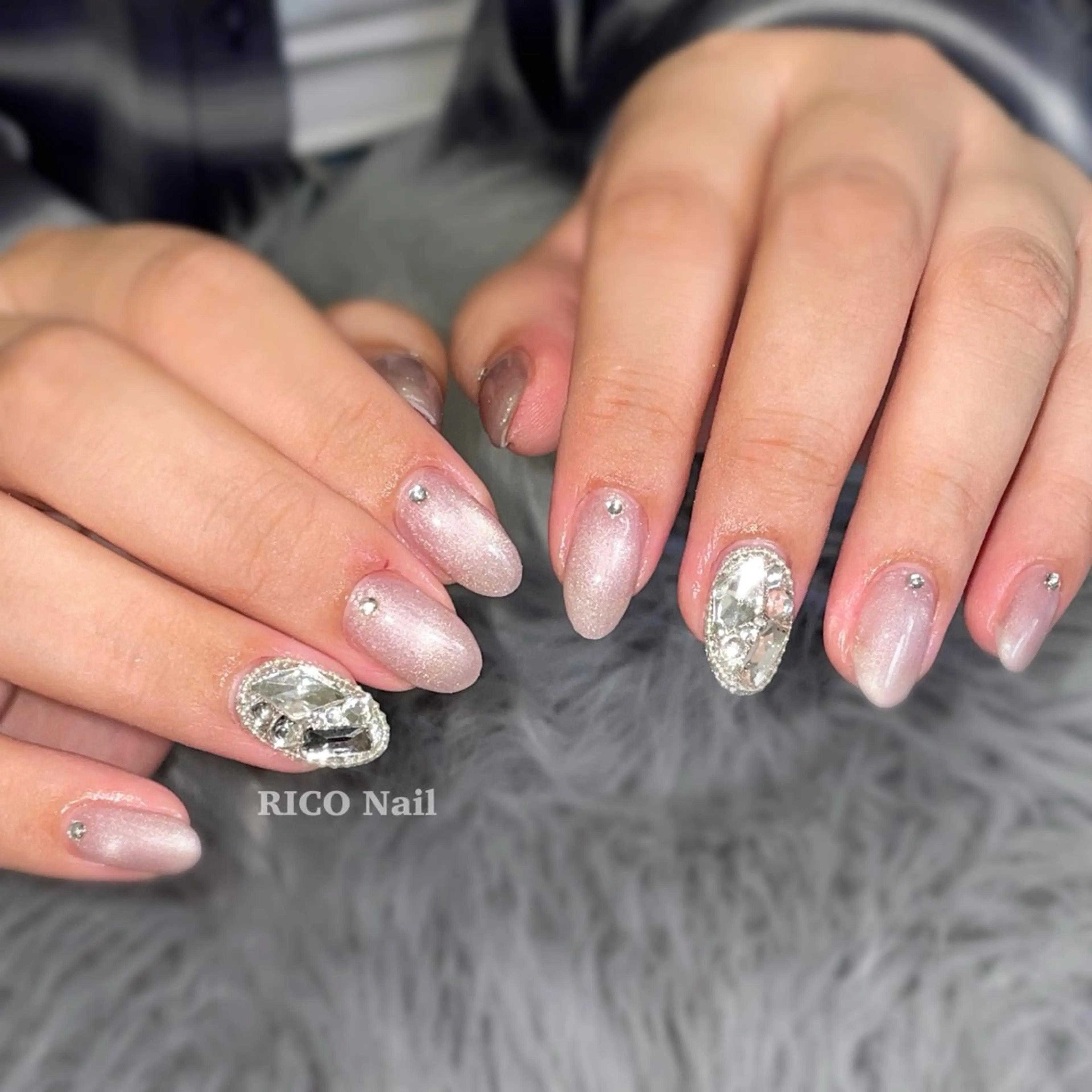 ネイル ハンドネイル RICO Nail パーツつけ放題🌈のネイルデザイン