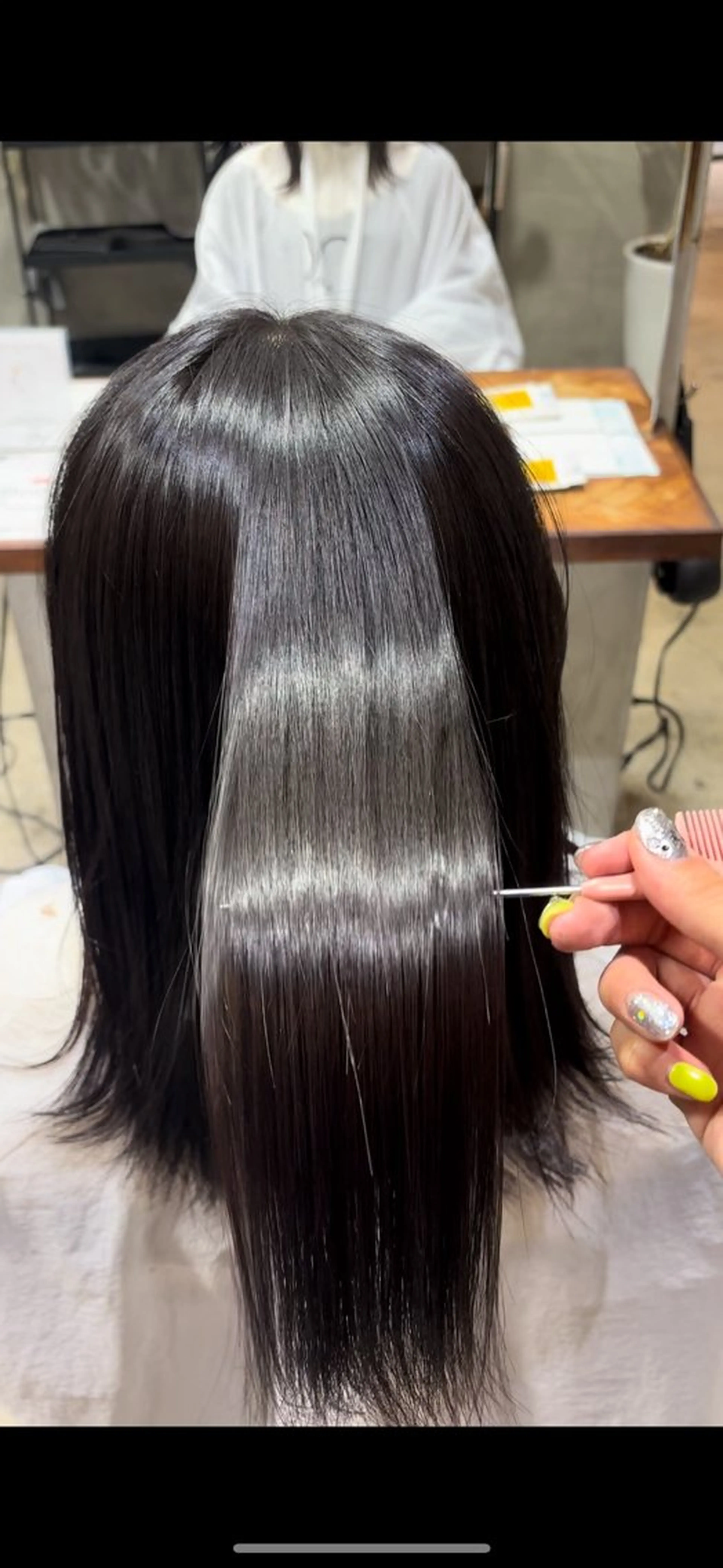 ミディアム 髪質改善 ヘアカラー トリートメント ヘッドスパ 山田 綾乃/メンズカットのヘアスタイル