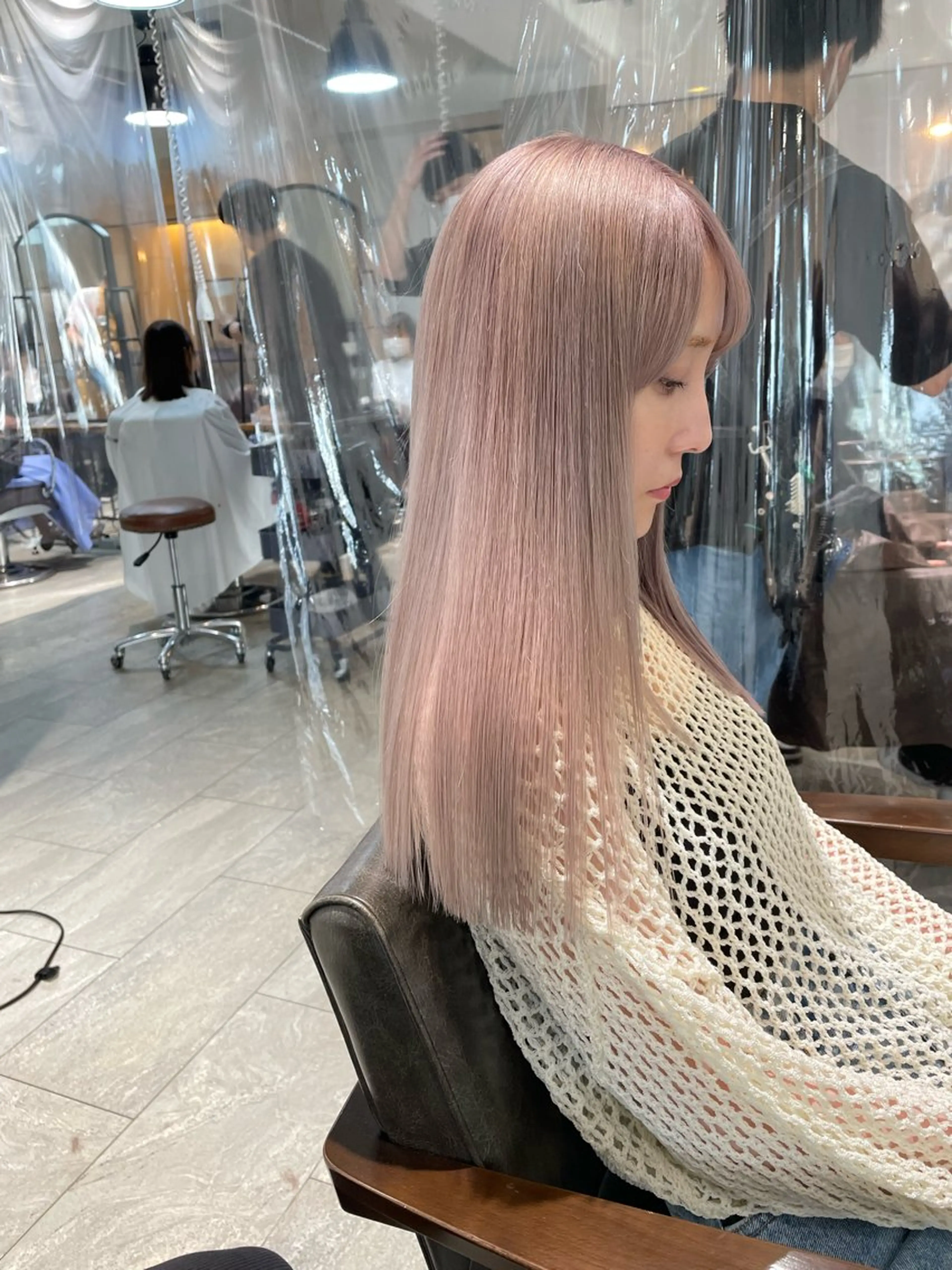 ロング カラー カット ヘアカラー トリートメント ヘアセット 💜ハイトーン💛 マジカルかいちゃんのヘアスタイル