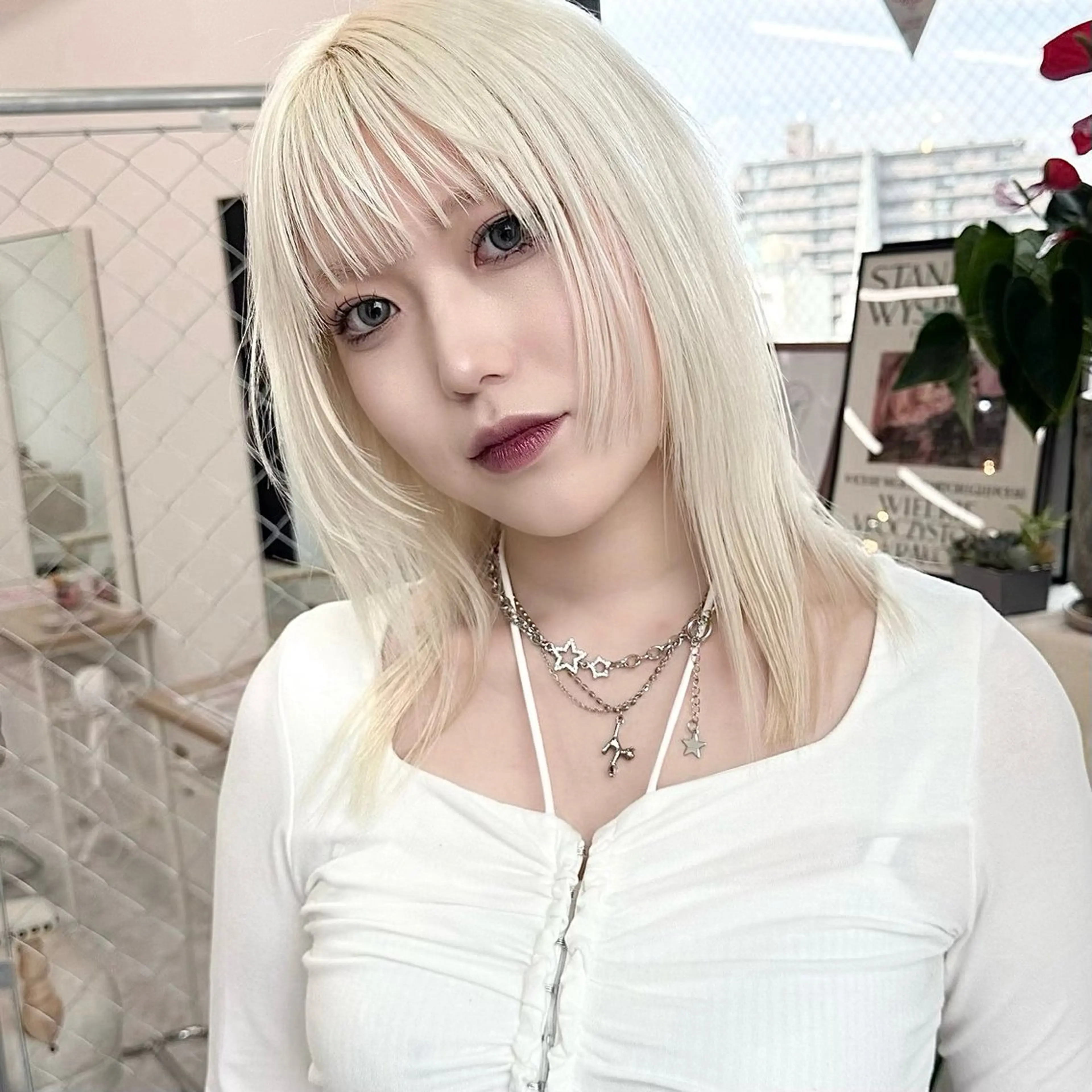 セミロング カラー ヘアアレンジ 𝐠𝐢𝐫𝐥𝐲 𝐦𝐨𝐝𝐞🖤のヘアスタイル